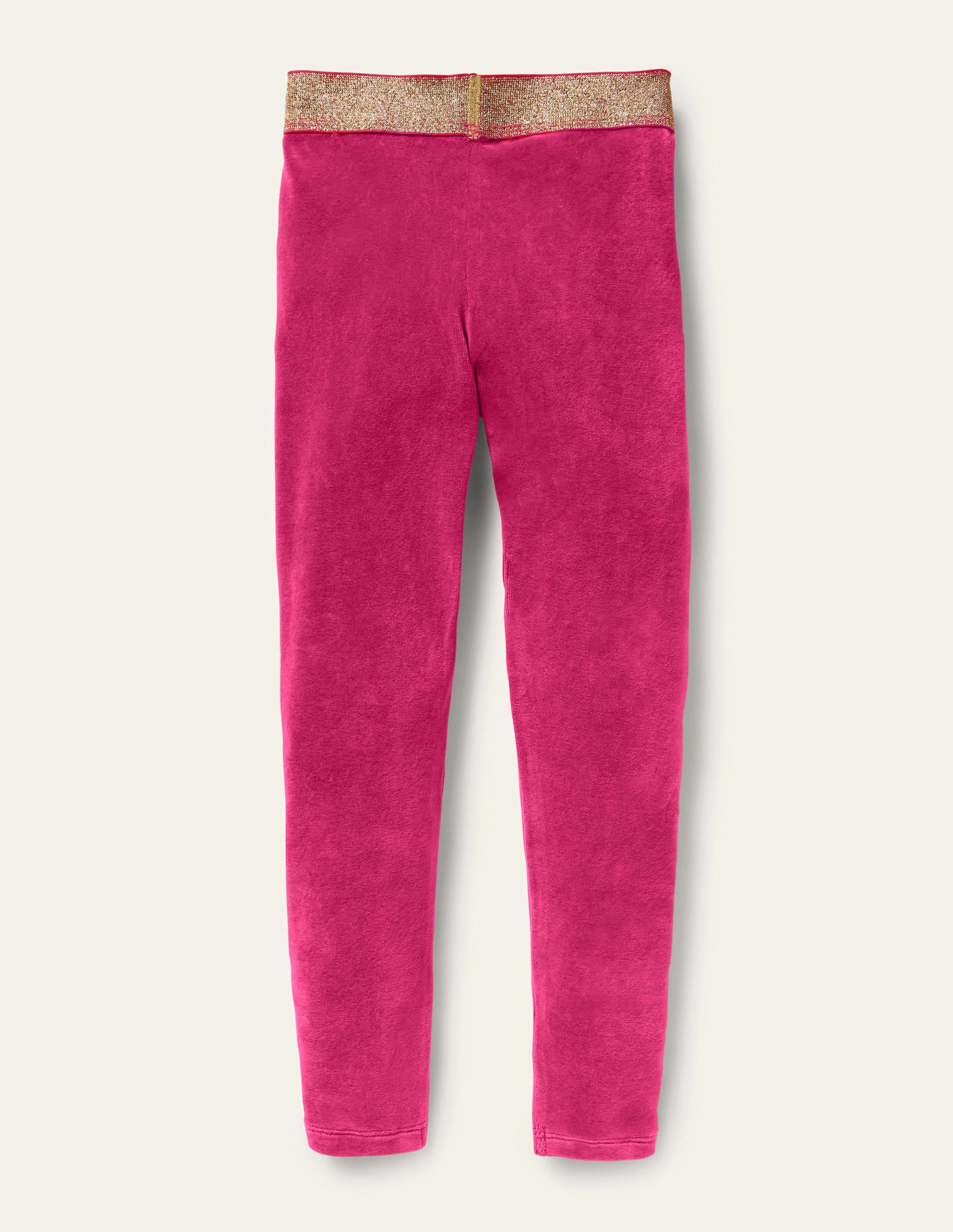 Sparkle Waist Velvet Leggings-Pink Yarrow - Image 2
