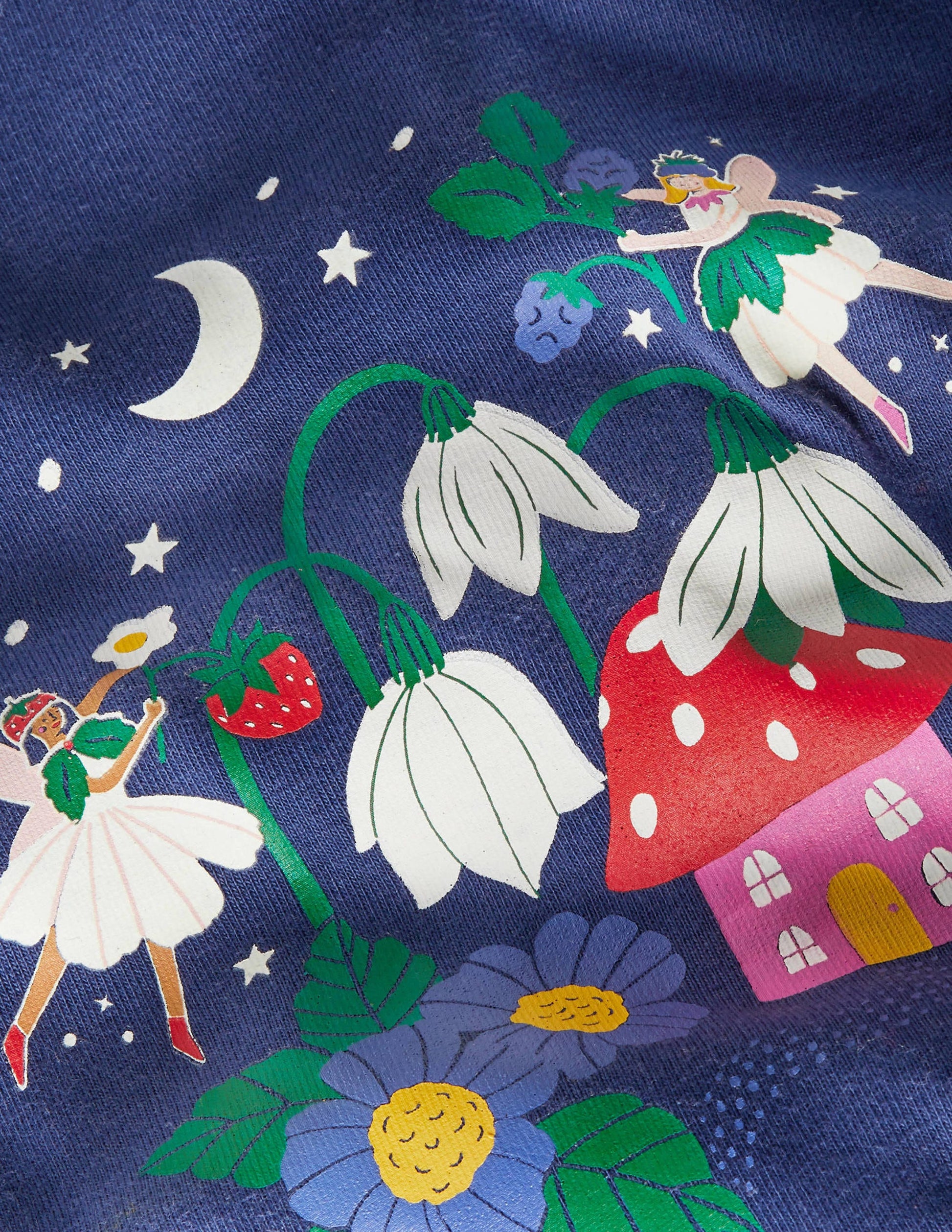 Snug Glow-In-The-Dark Pajamas-Starboard Blue Forest Fairies-3