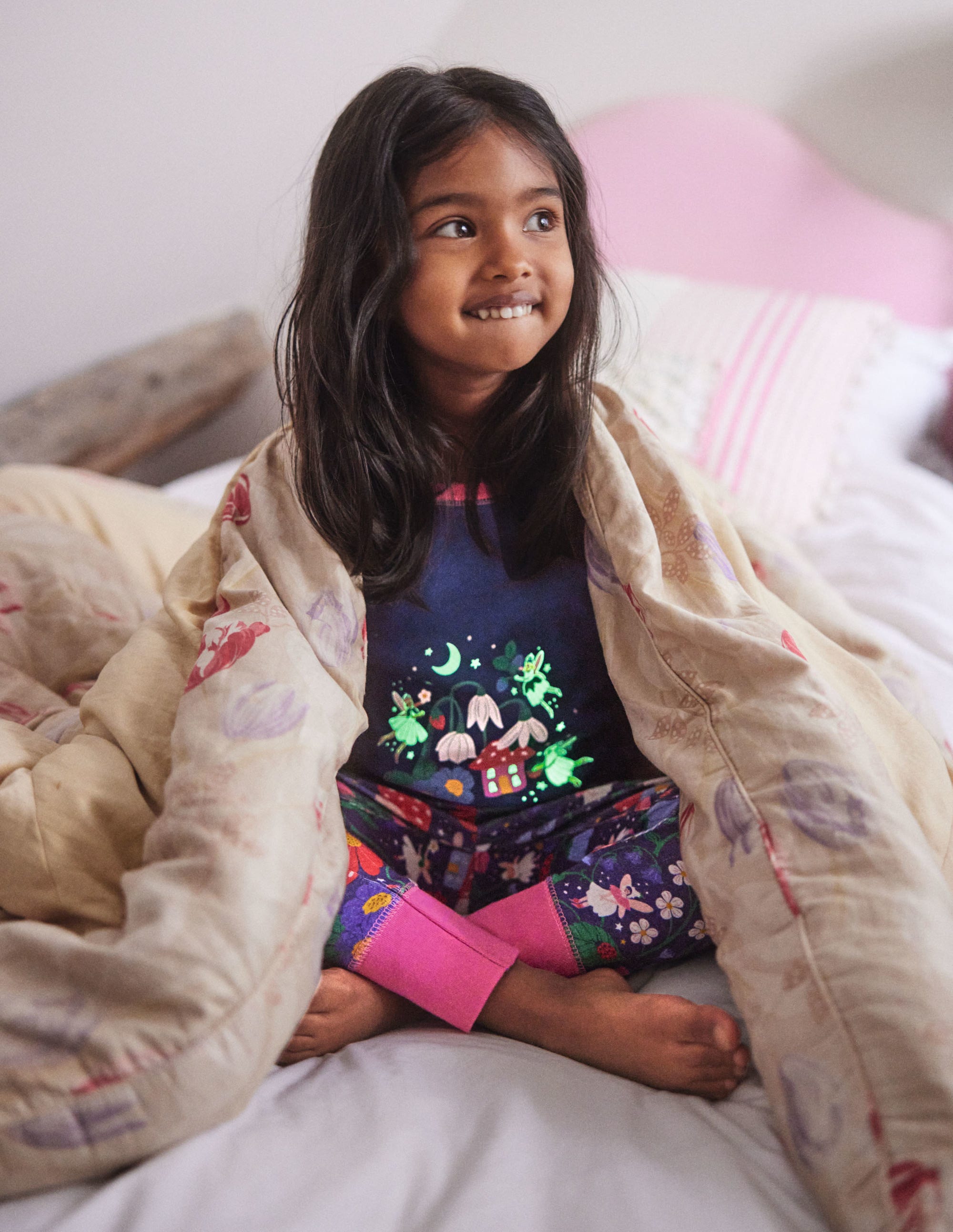 Snug Glow-In-The-Dark Pajamas-Starboard Blue Forest Fairies - Image 5