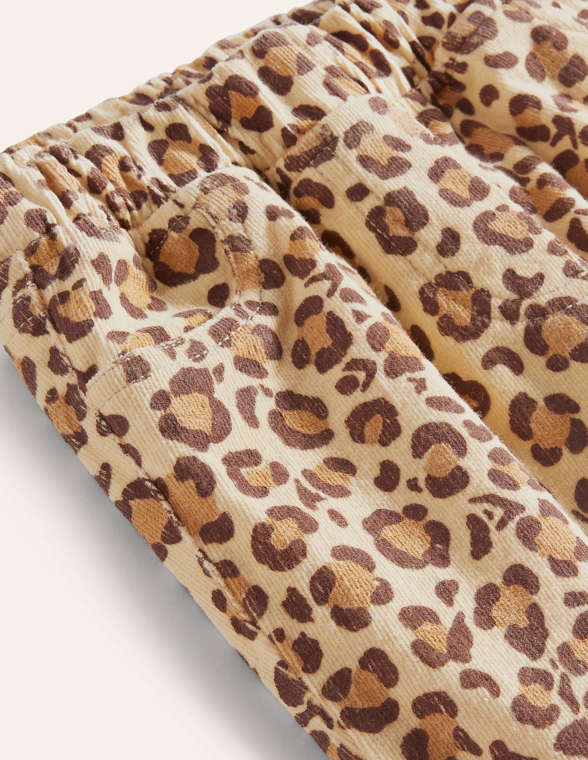 Cord Leggings-Leopard Print - Image 3