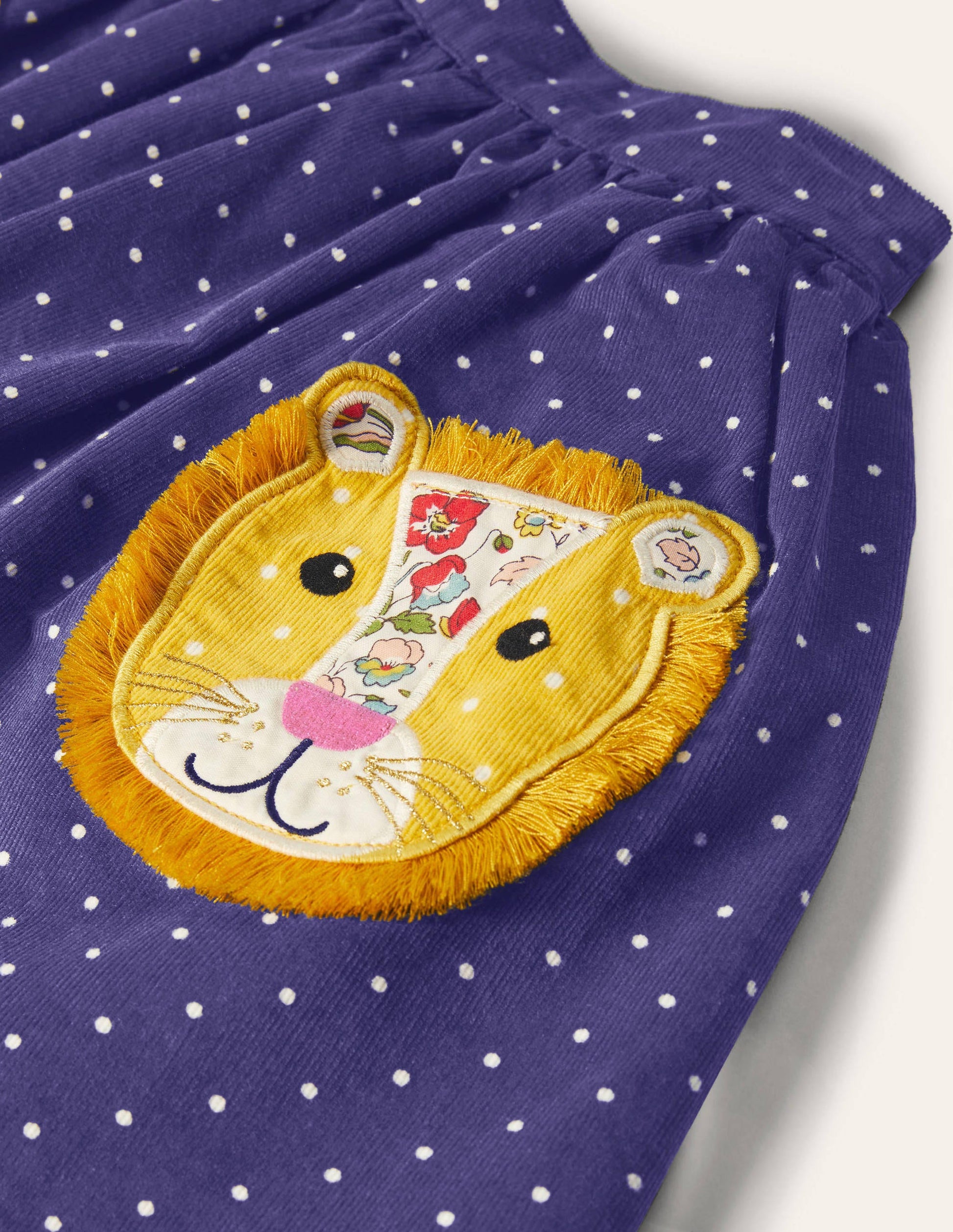 Cord Appliqué Skirt-Starboard Blue Lion-3