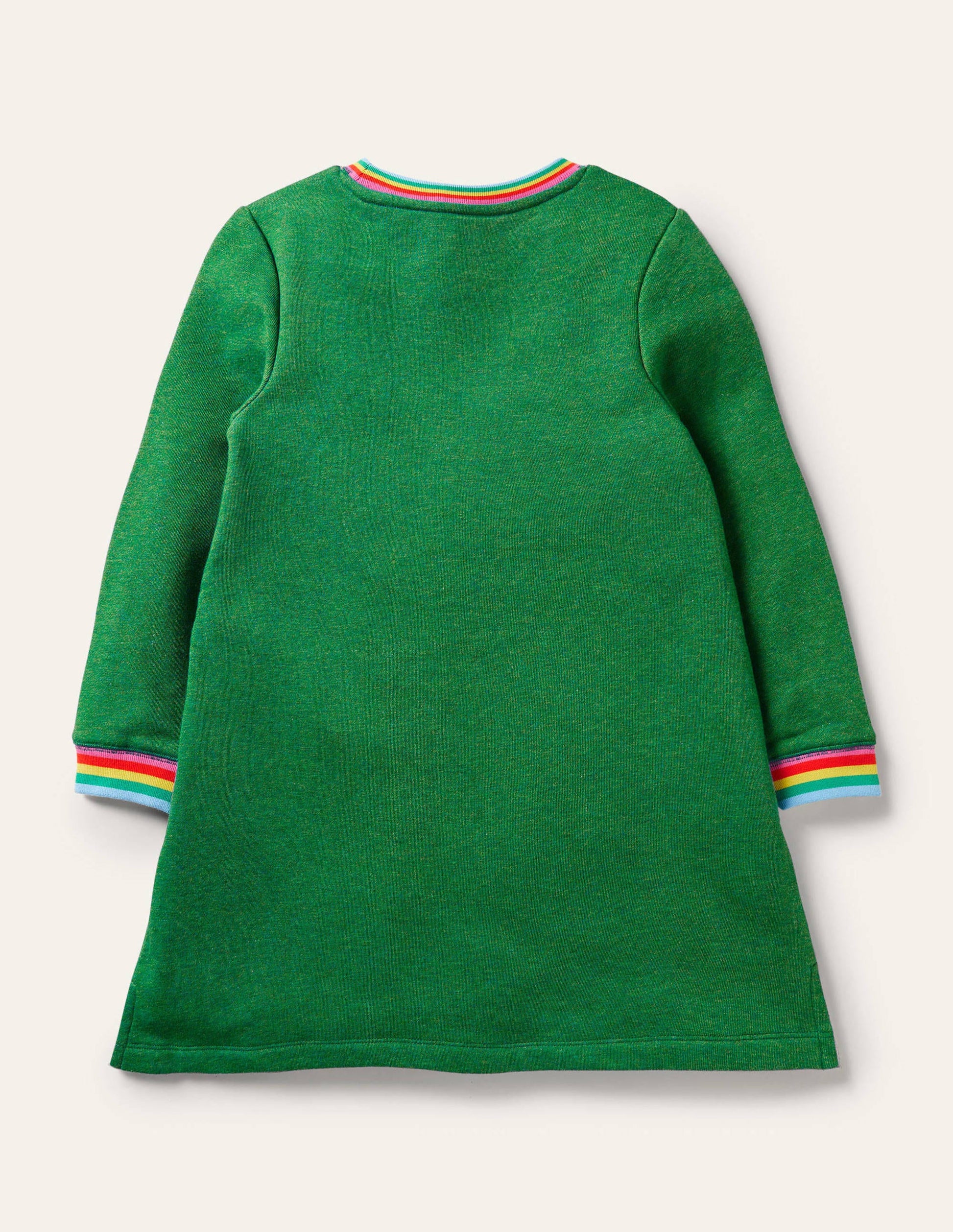Appliqué Sweatshirt Dress-Highland Green Horses-2