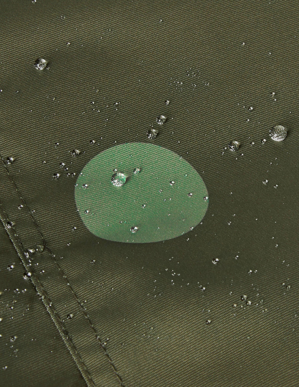 Cosy Waterproof Coat-Khaki Green Multi Spot - Image 4