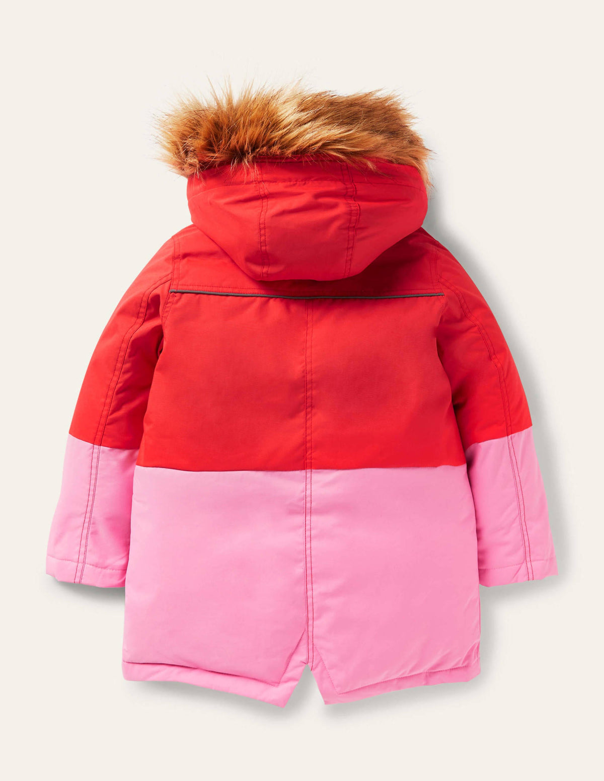 Cosy Waterproof Coat-Rosehip Red - Image 2
