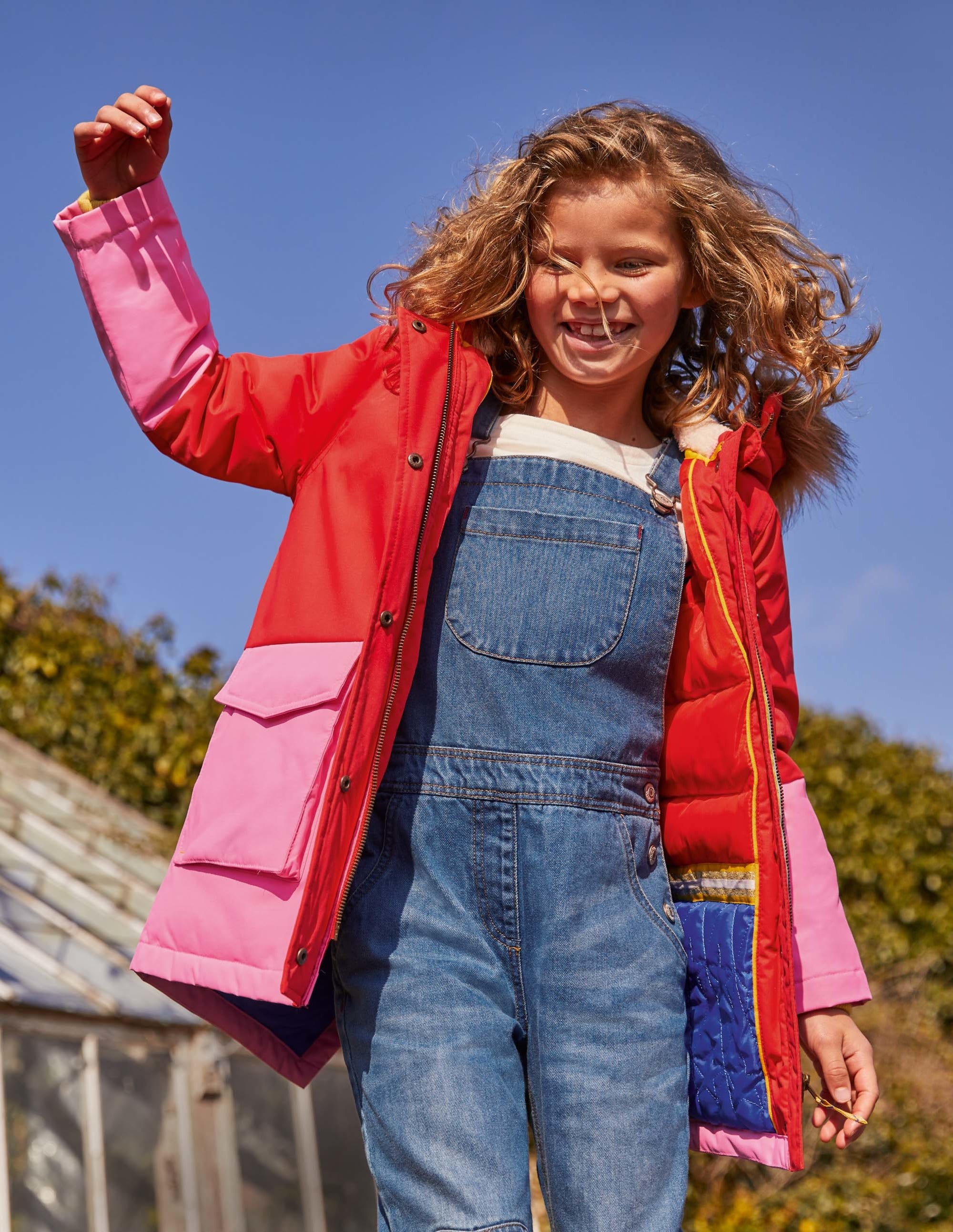 Cosy Waterproof Coat-Rosehip Red - Image 4