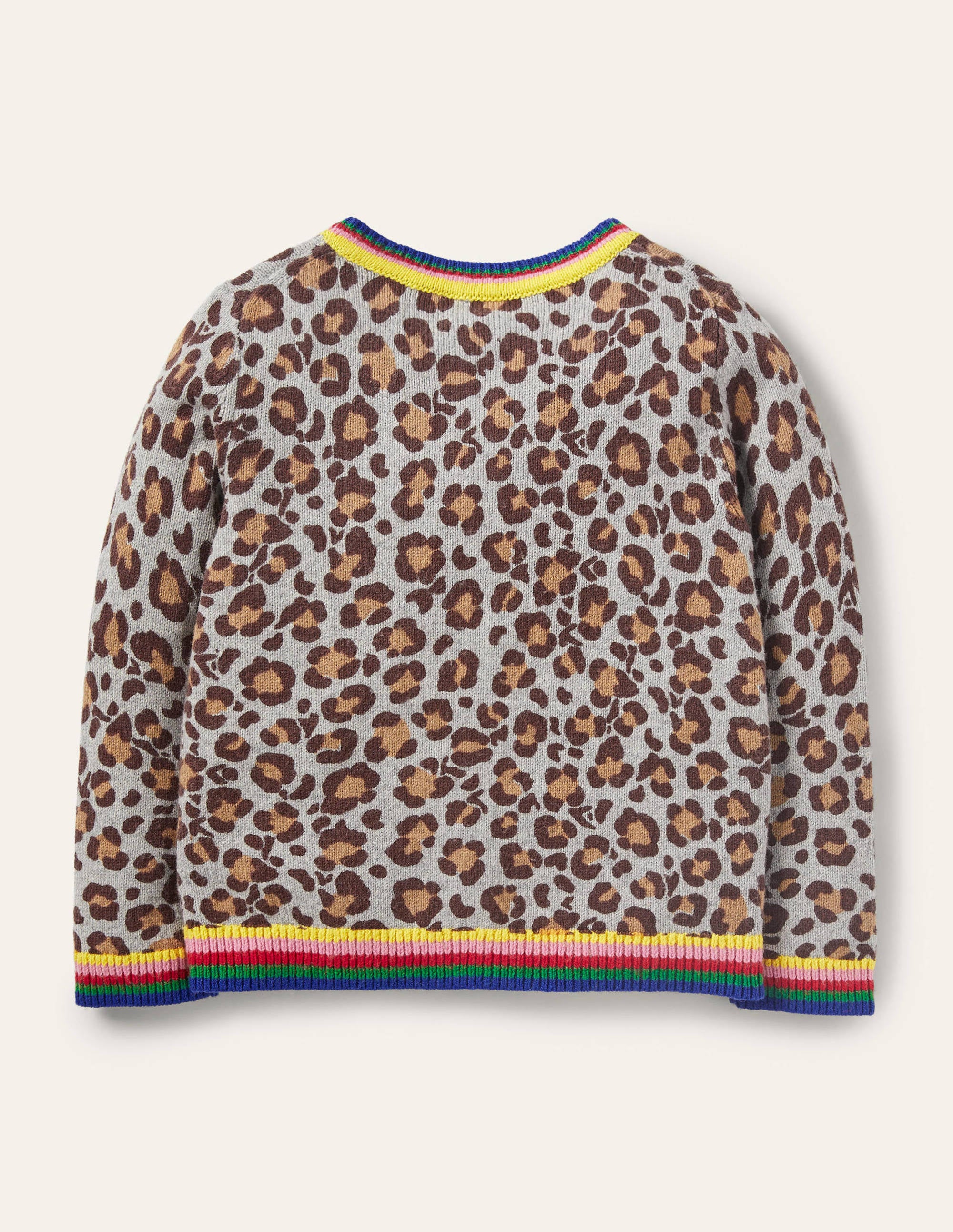 Fun Cardigan-Multi Rainbow Leopard - Image 2