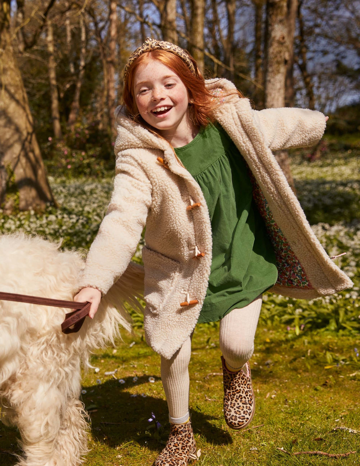 Cosy Borg Duffle Coat-Oatmeal - Image 4
