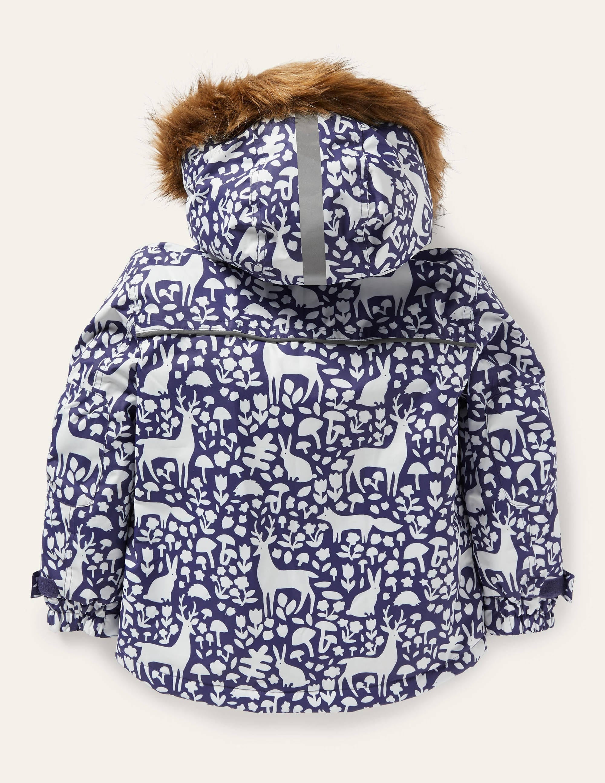 All-Weather Waterproof Jacket-Navy Woodland - Image 2