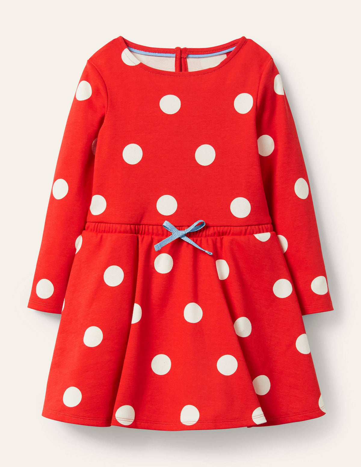 Spotty Skater Dress-Fire Red Spot - Image 1