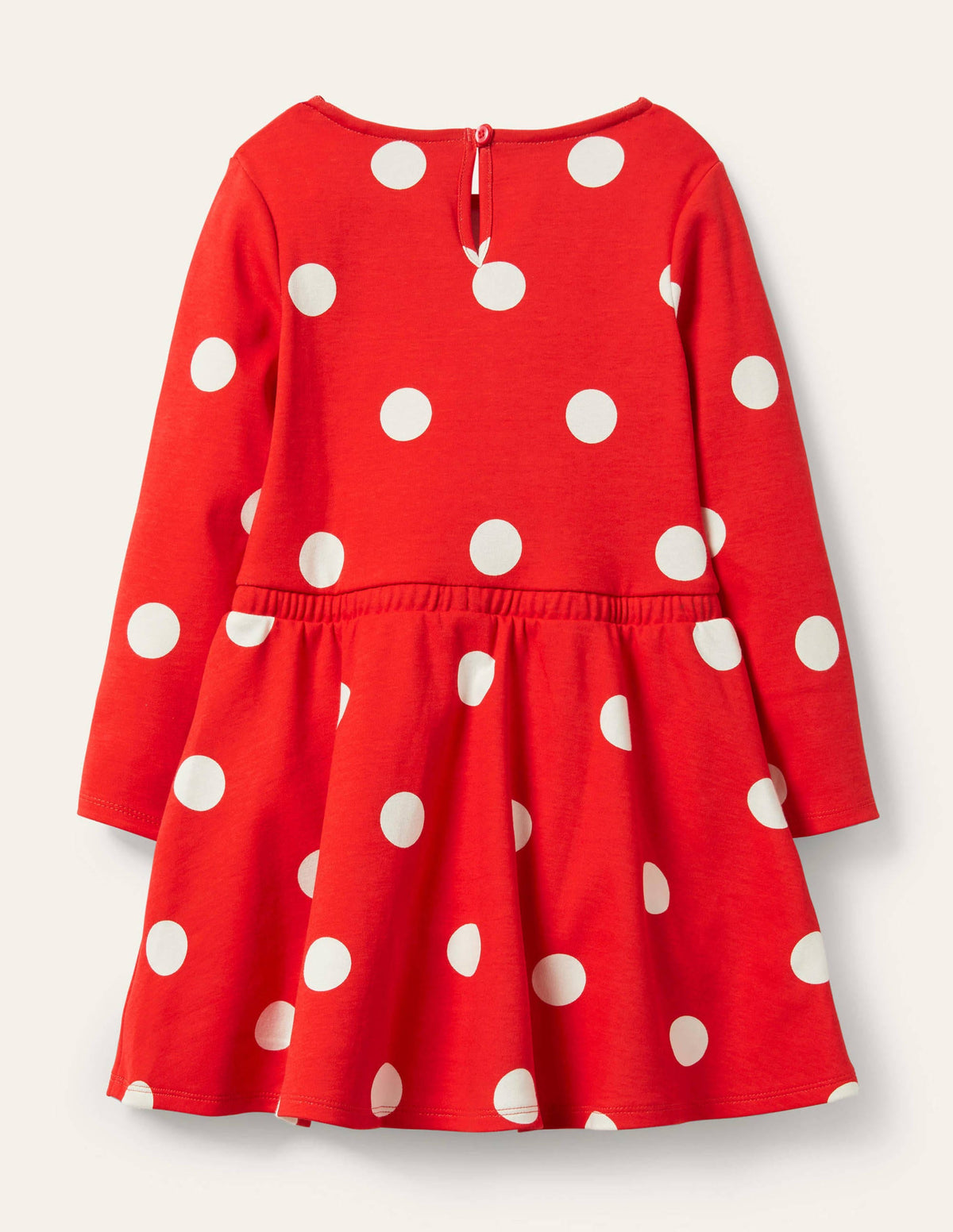 Spotty Skater Dress-Fire Red Spot-2