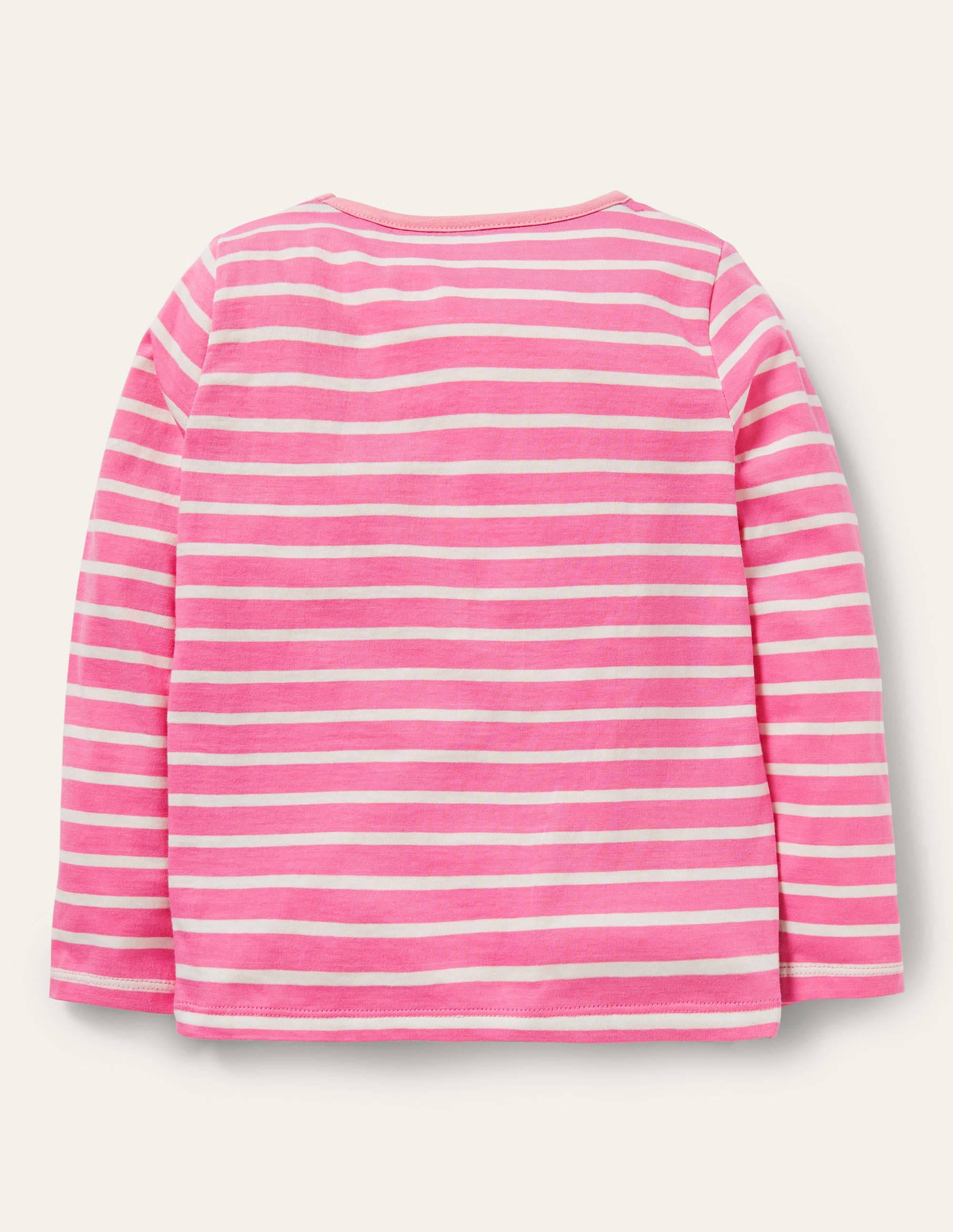 Big Appliqué T-shirt-Petal Pink/ Ivory Squirrel - Image 2
