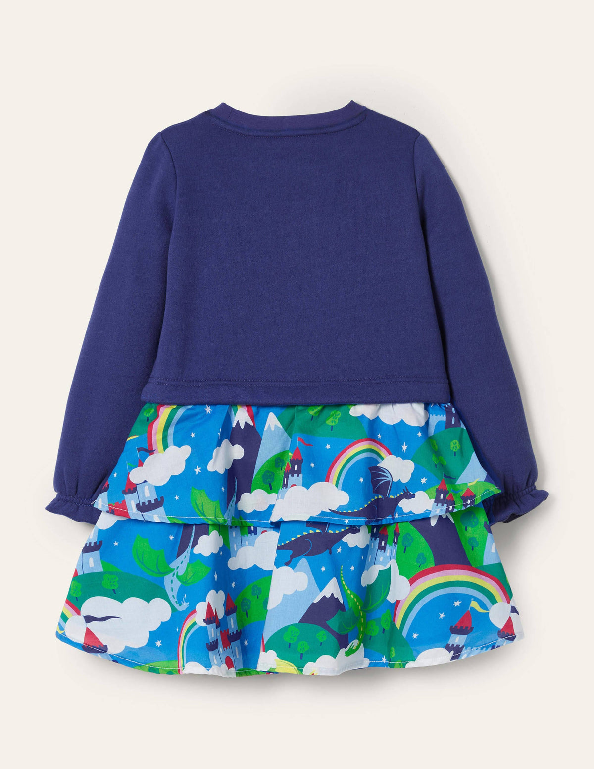 Appliqué Hotchpotch Dress-Multi Dragon Sky - Image 2