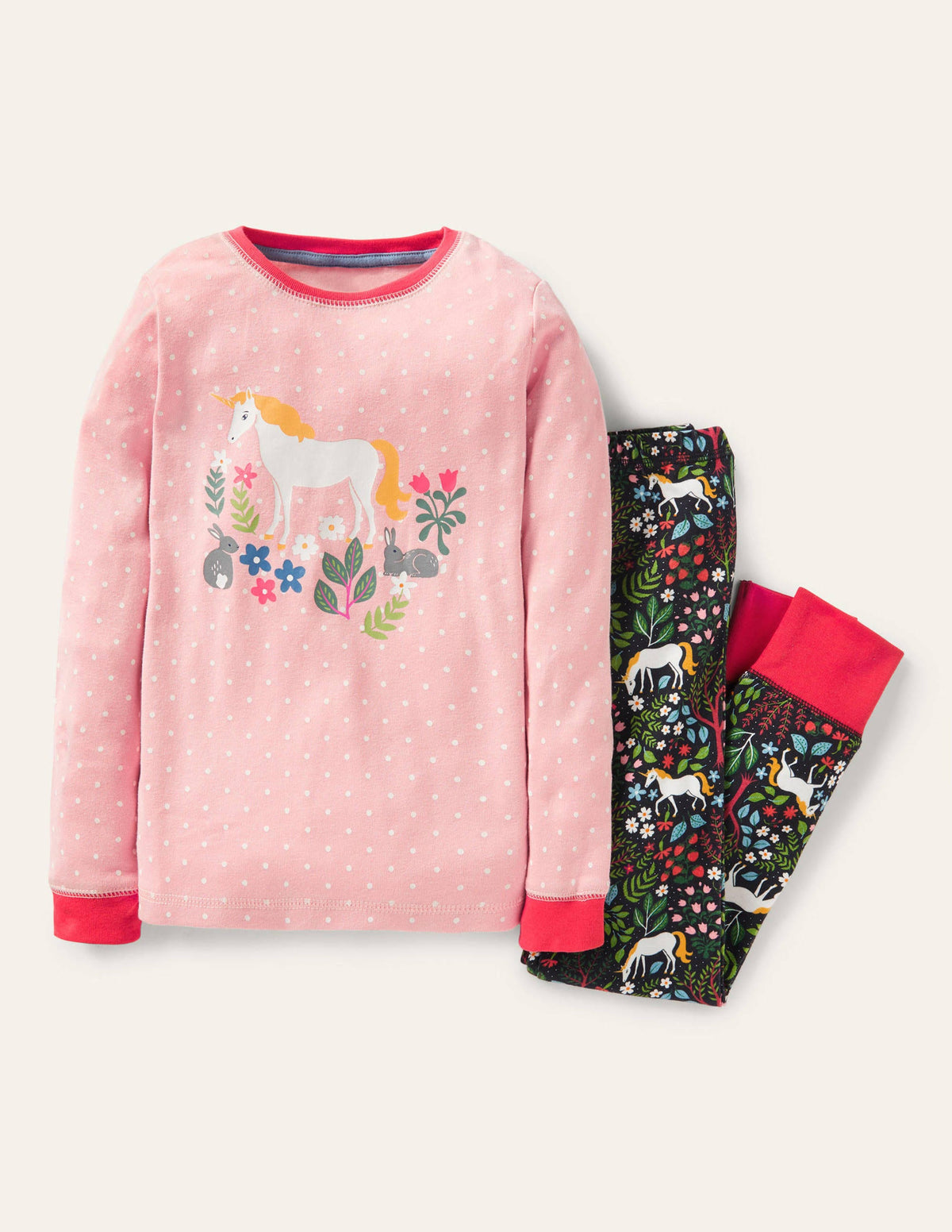 Snug Long John Pajamas-Starboard Blue Unicorn - Image 1
