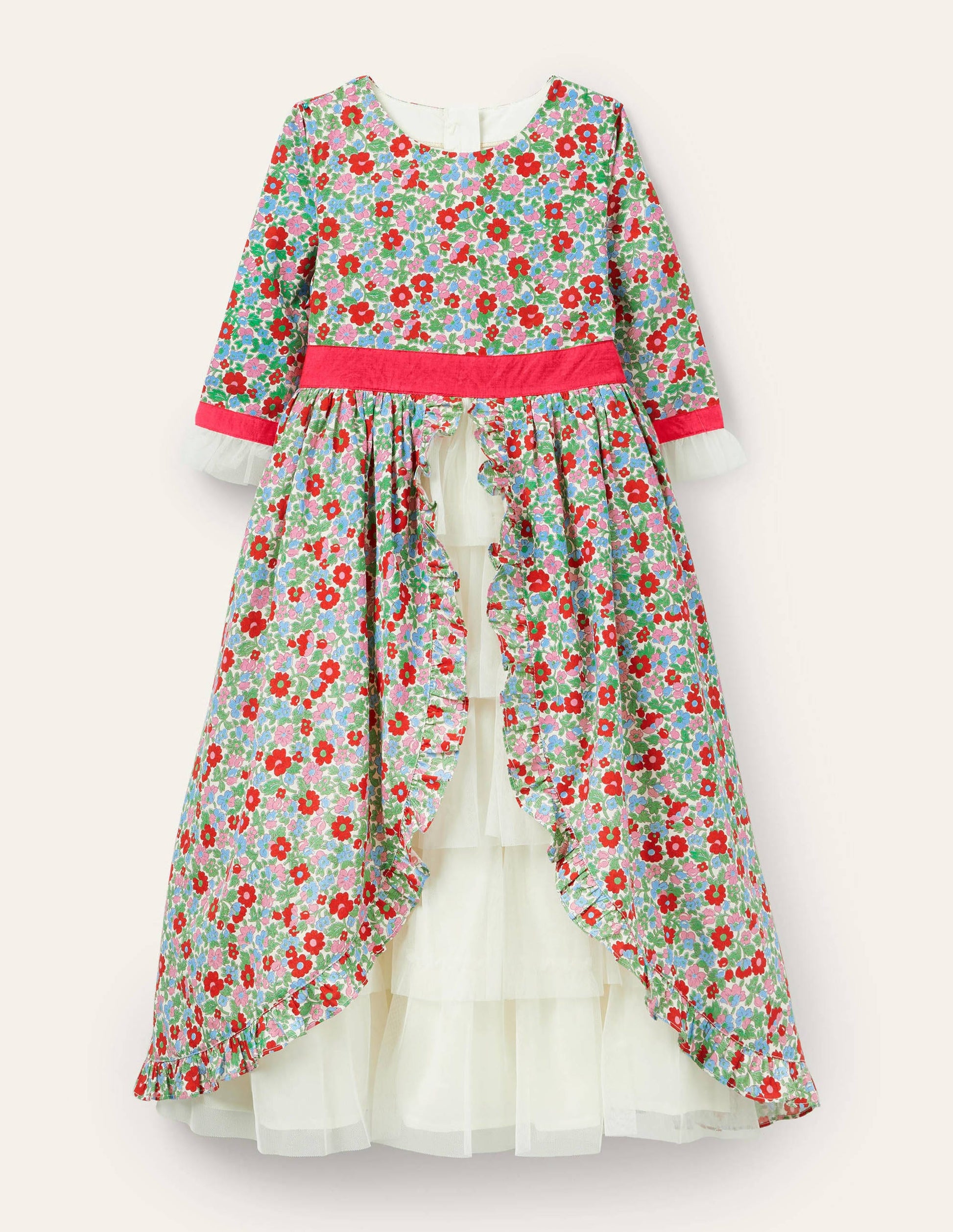 Floral Tiered Dress-Multi Vintage Bloom-1