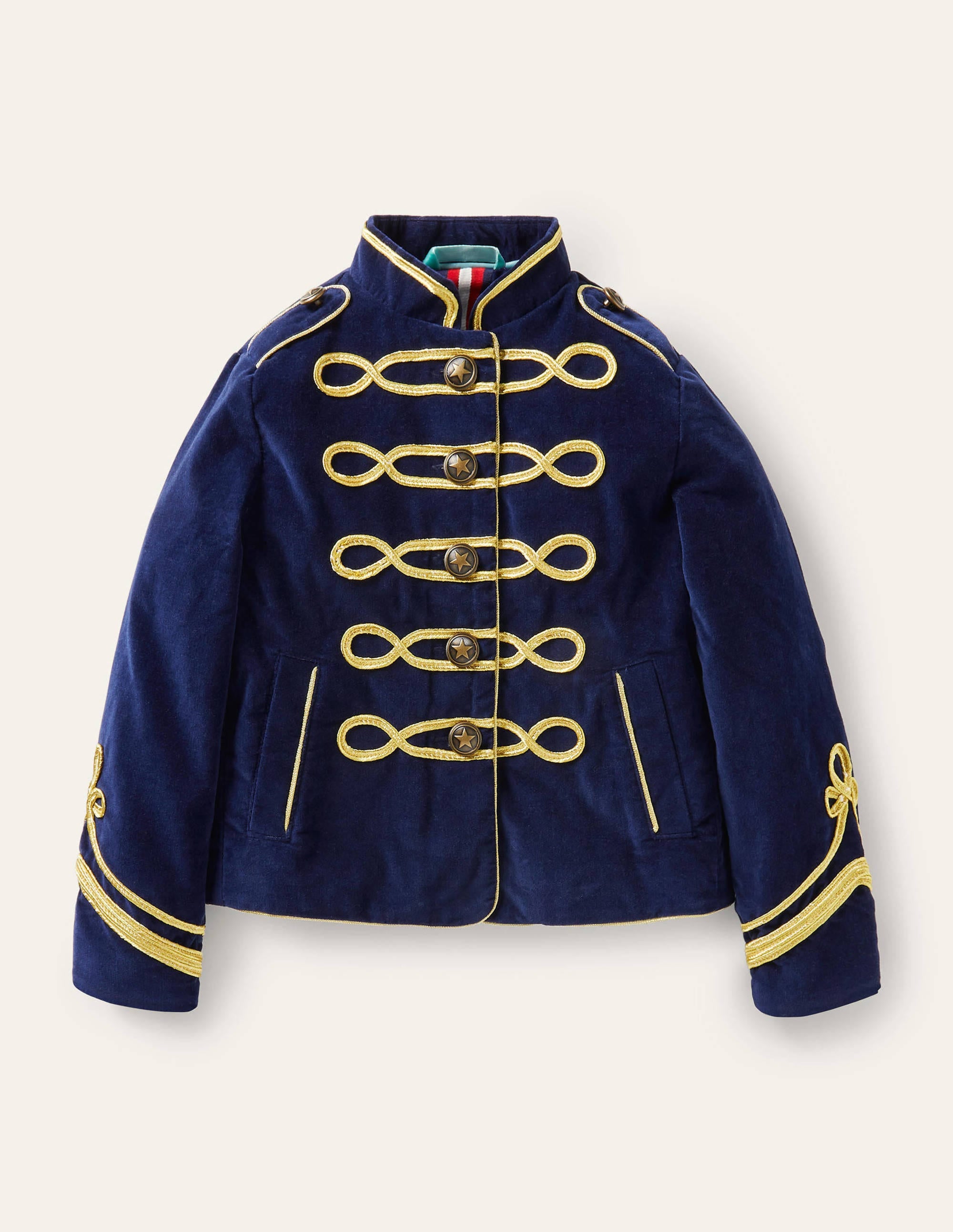 Trim Detail Jacket-College Navy - Image 1
