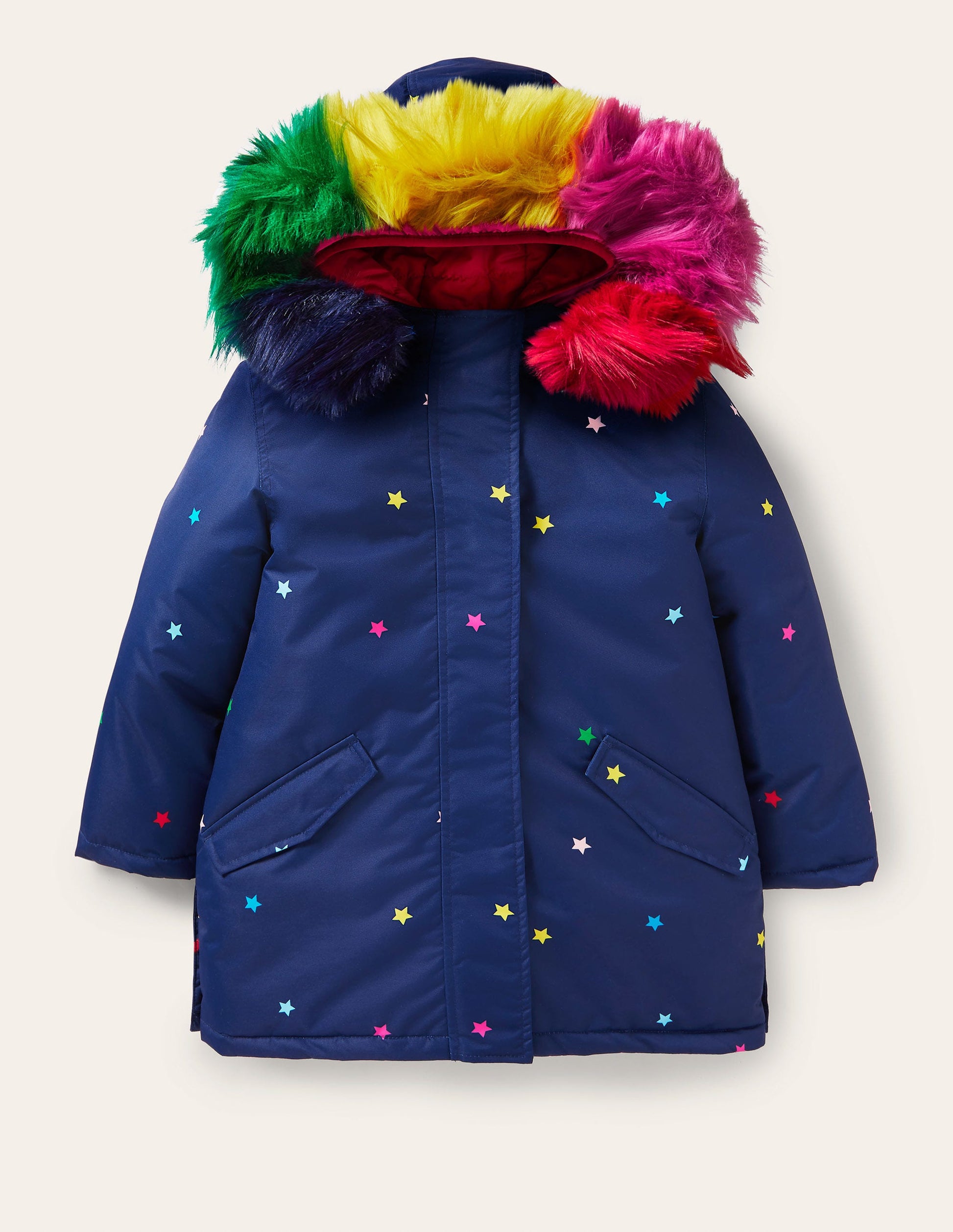 Waterproof 4-in-1 Parka-Navy Multi Stars-6
