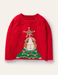 Fun Festive Sweater-Rockabilly Red Guinea Pig