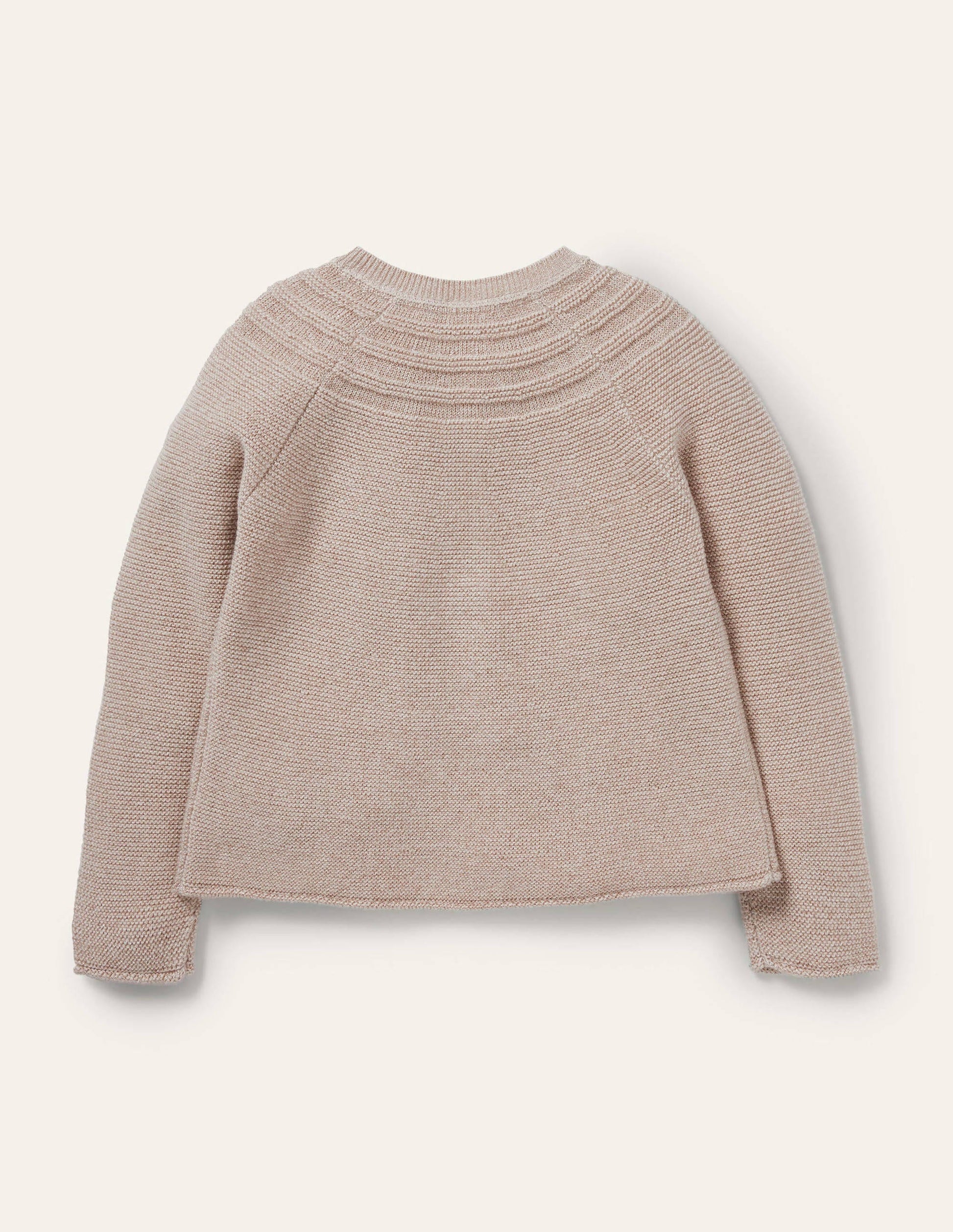 Cotton Cashmere Mix Cardigan-Gold Sparkle-2