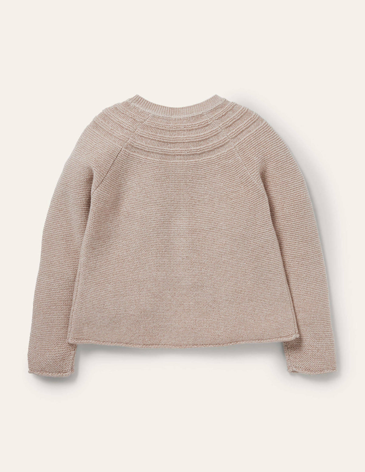 Cotton Cashmere Mix Cardigan-Gold Sparkle - Image 2