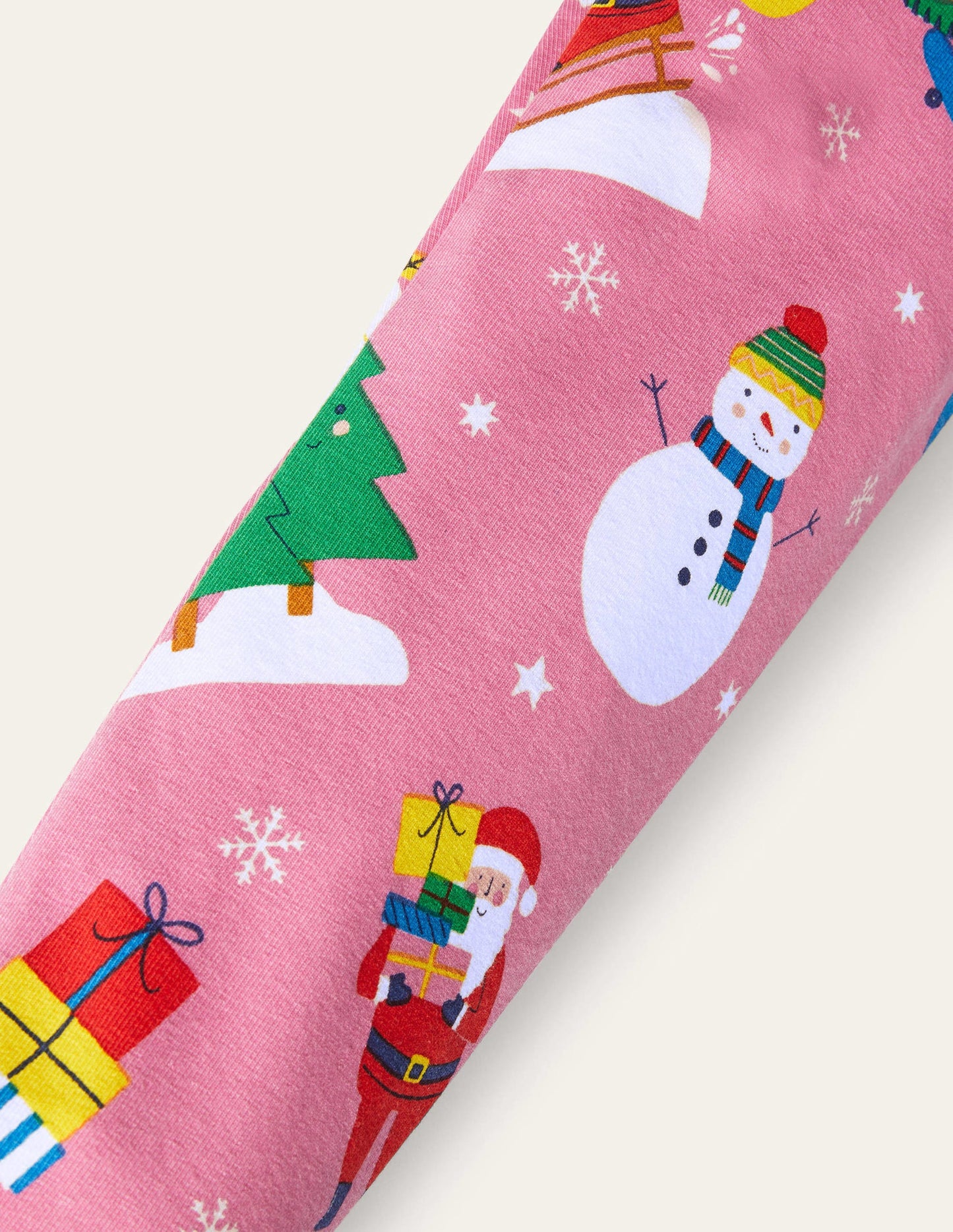 Fun Leggings-Petal Pink Festive Friends