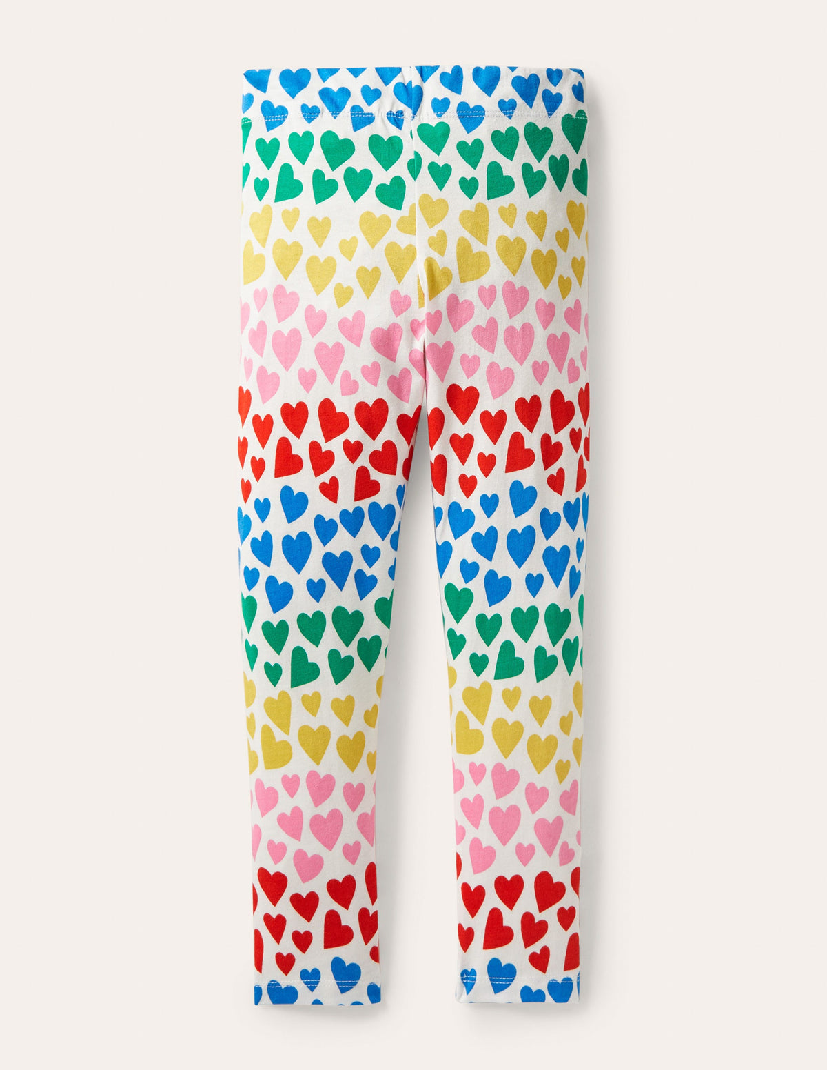 Fun Leggings-Multi Rainbow Hearts-2