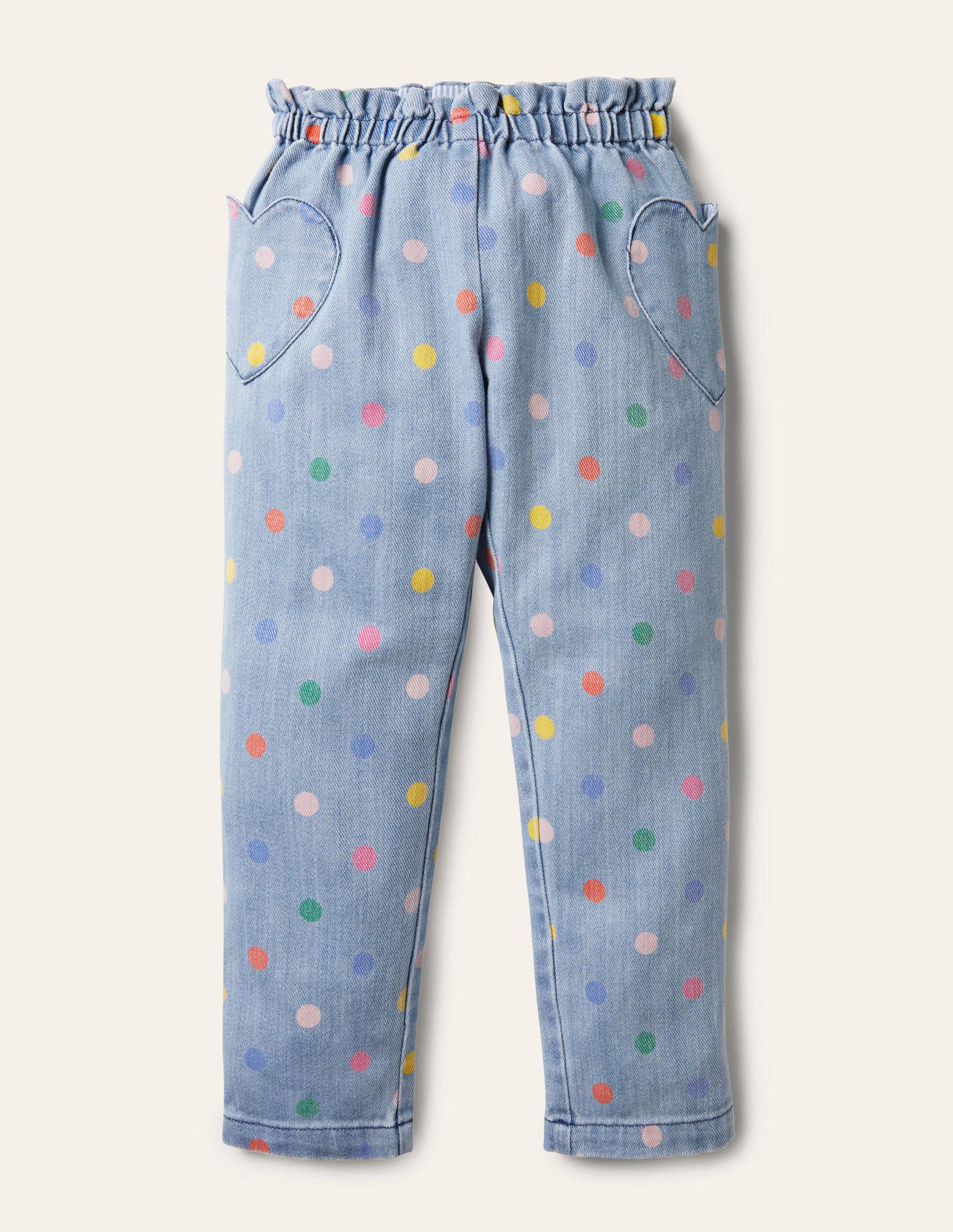 Pull-on Pants-Chambray Multi Spot-1