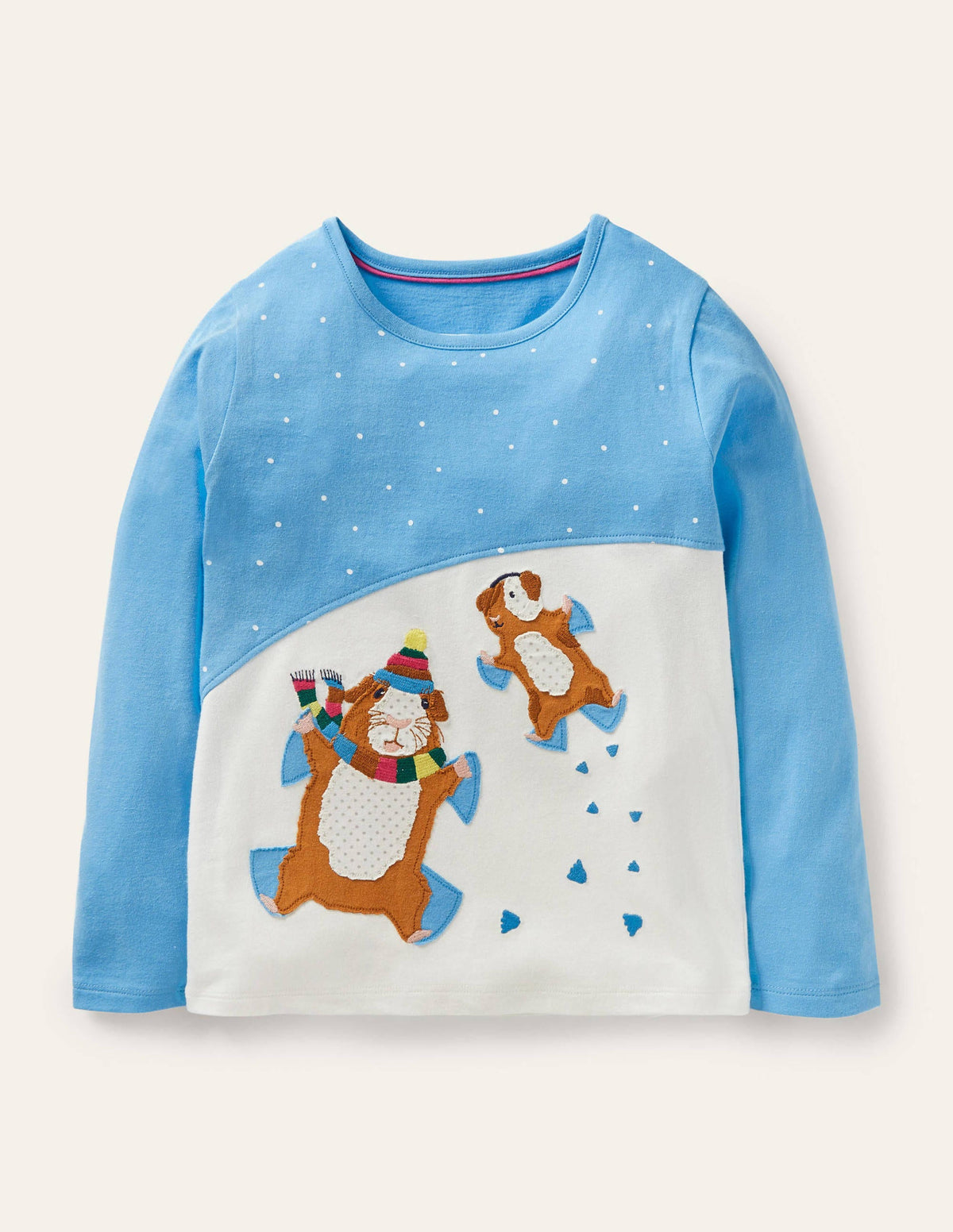 Front & Back T-shirt-Surfboard Blue Guinea Pigs-1