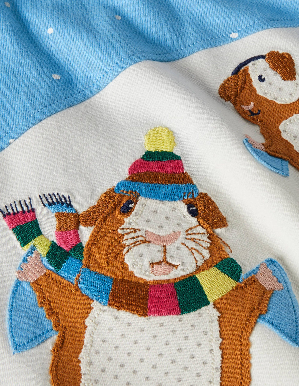 Front & Back T-shirt-Surfboard Blue Guinea Pigs-3