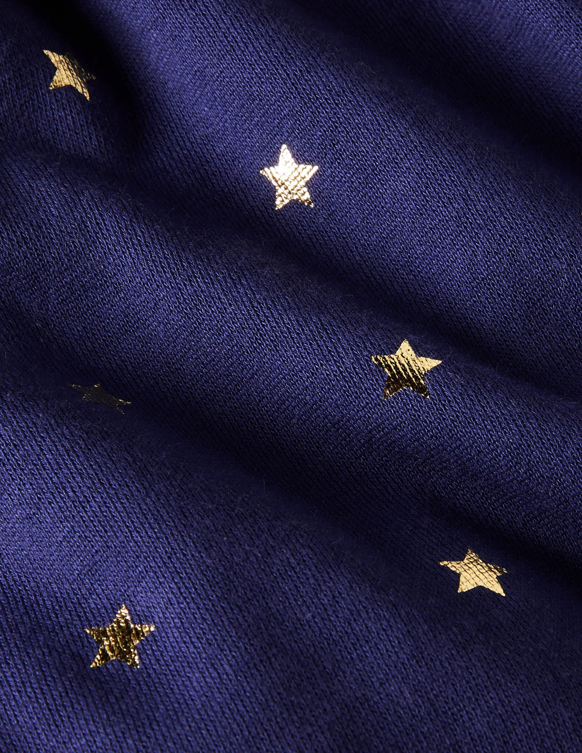 Cosy Twirly Sweatshirt Skirt-Starboard Blue Gold Star - Image 3