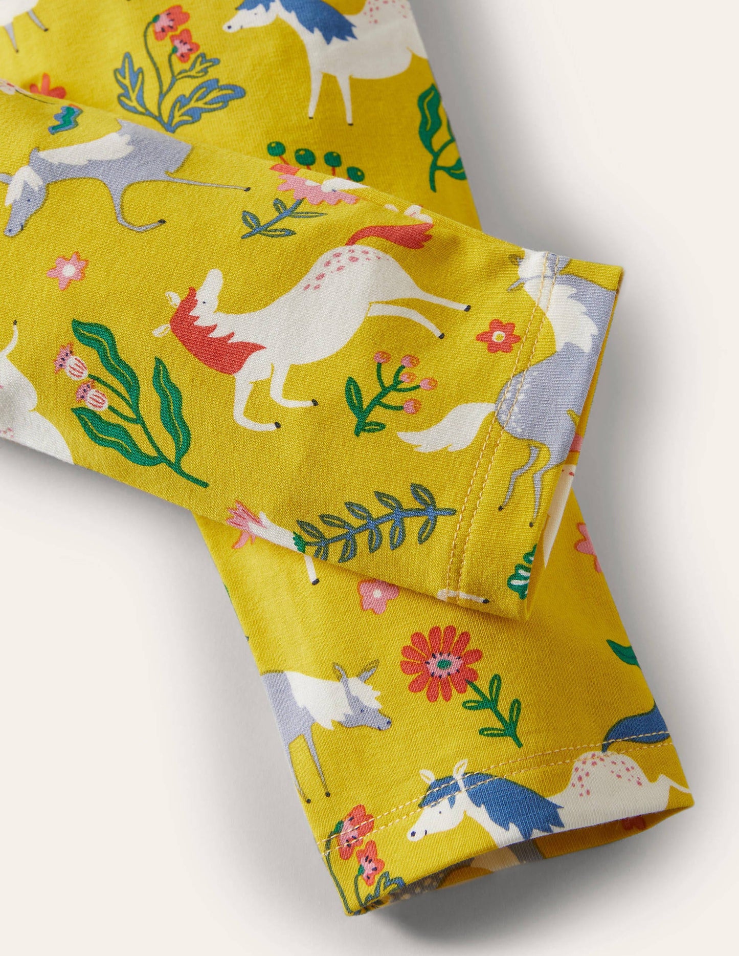 Fun Leggings-Sweetcorn Yellow Ponies