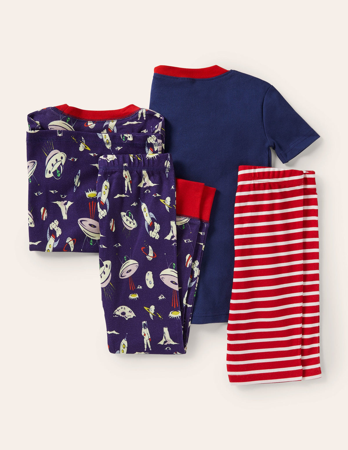 Space Twin Pack Pajamas-Starboard Blue Space - Image 2