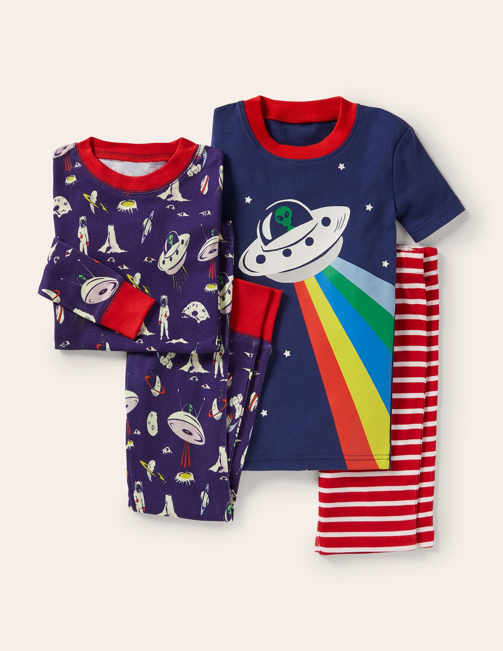 Space Twin Pack Pajamas-Starboard Blue Space - Image 1