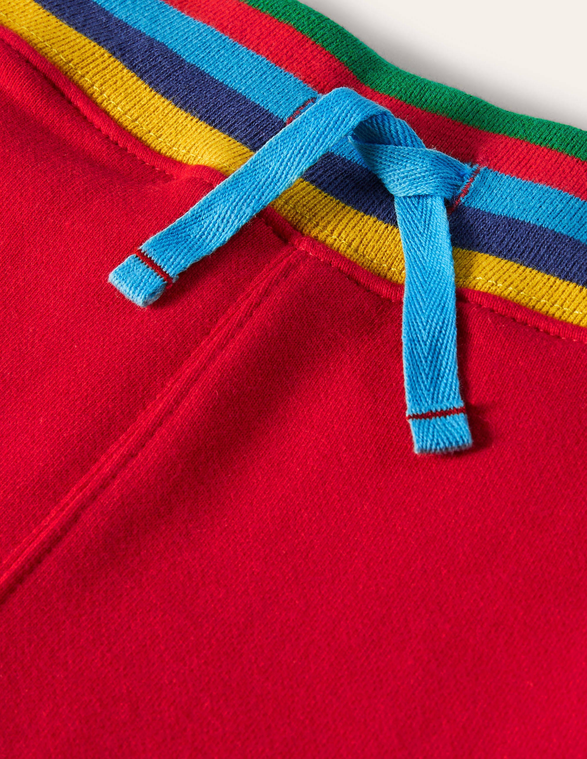Rainbow Rib Jersey Bottoms-Rockabilly Red - Image 3