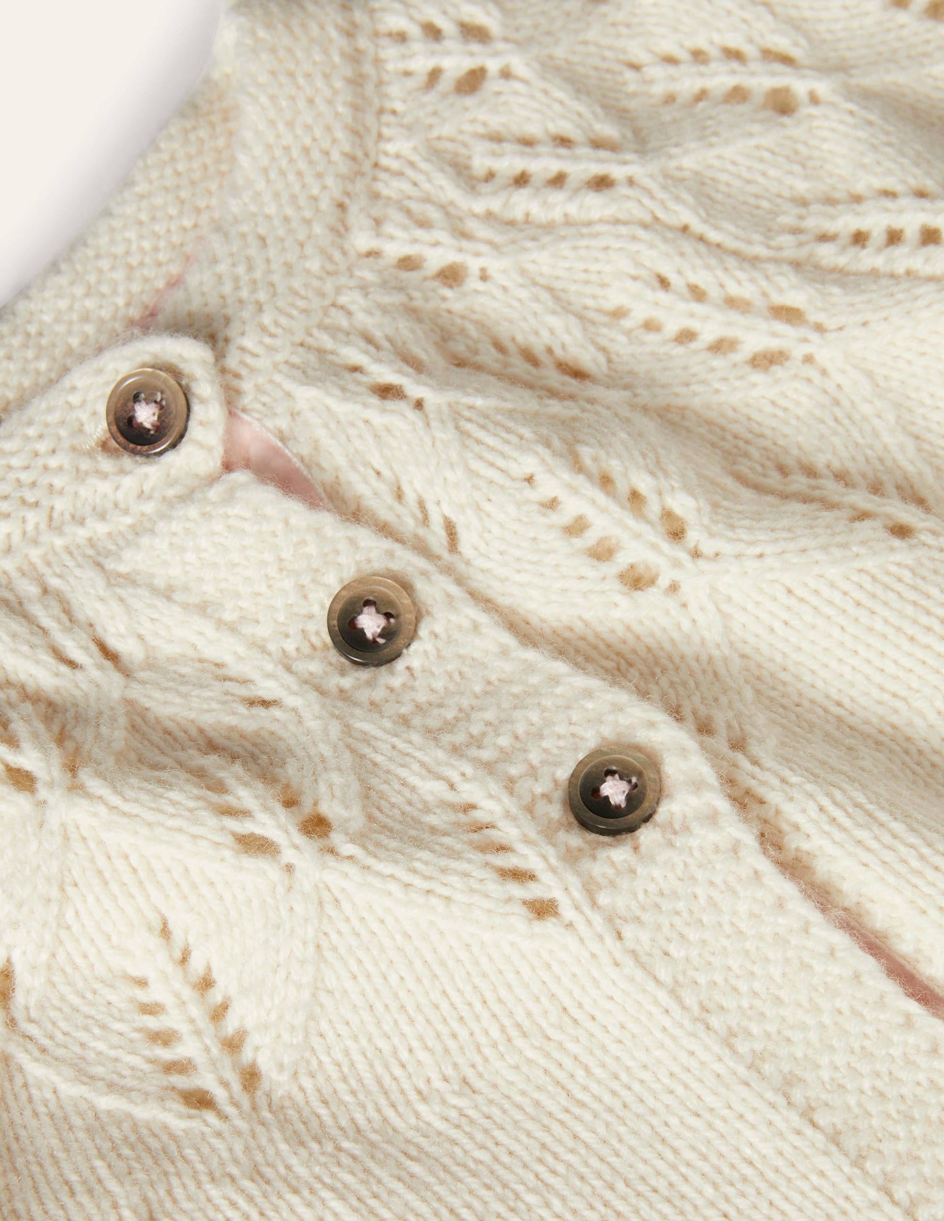 Everyday Textured Cardigan-Ecru Marl-3