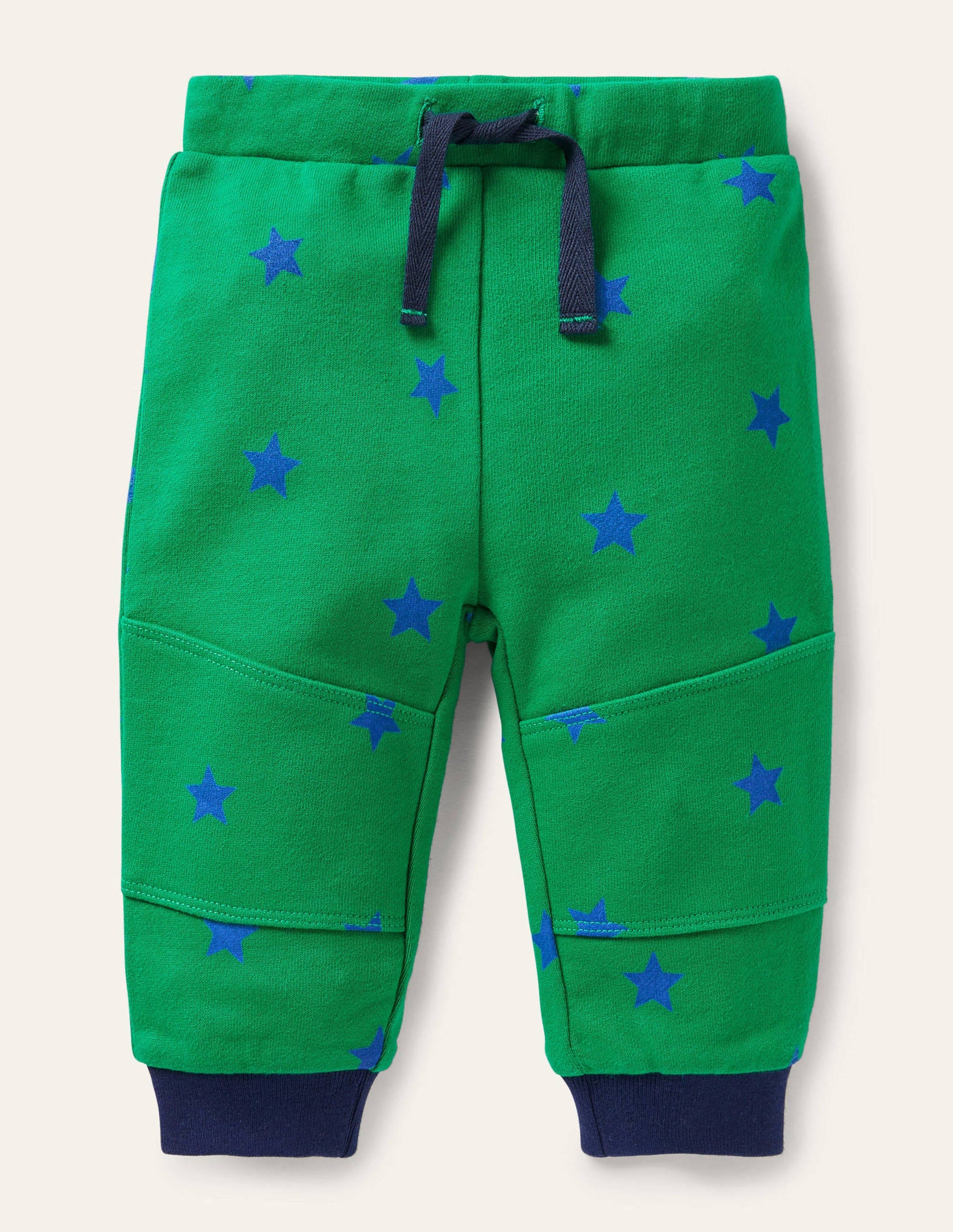 Warrior Knee Jersey Bottoms-Sapling Green Stars-1