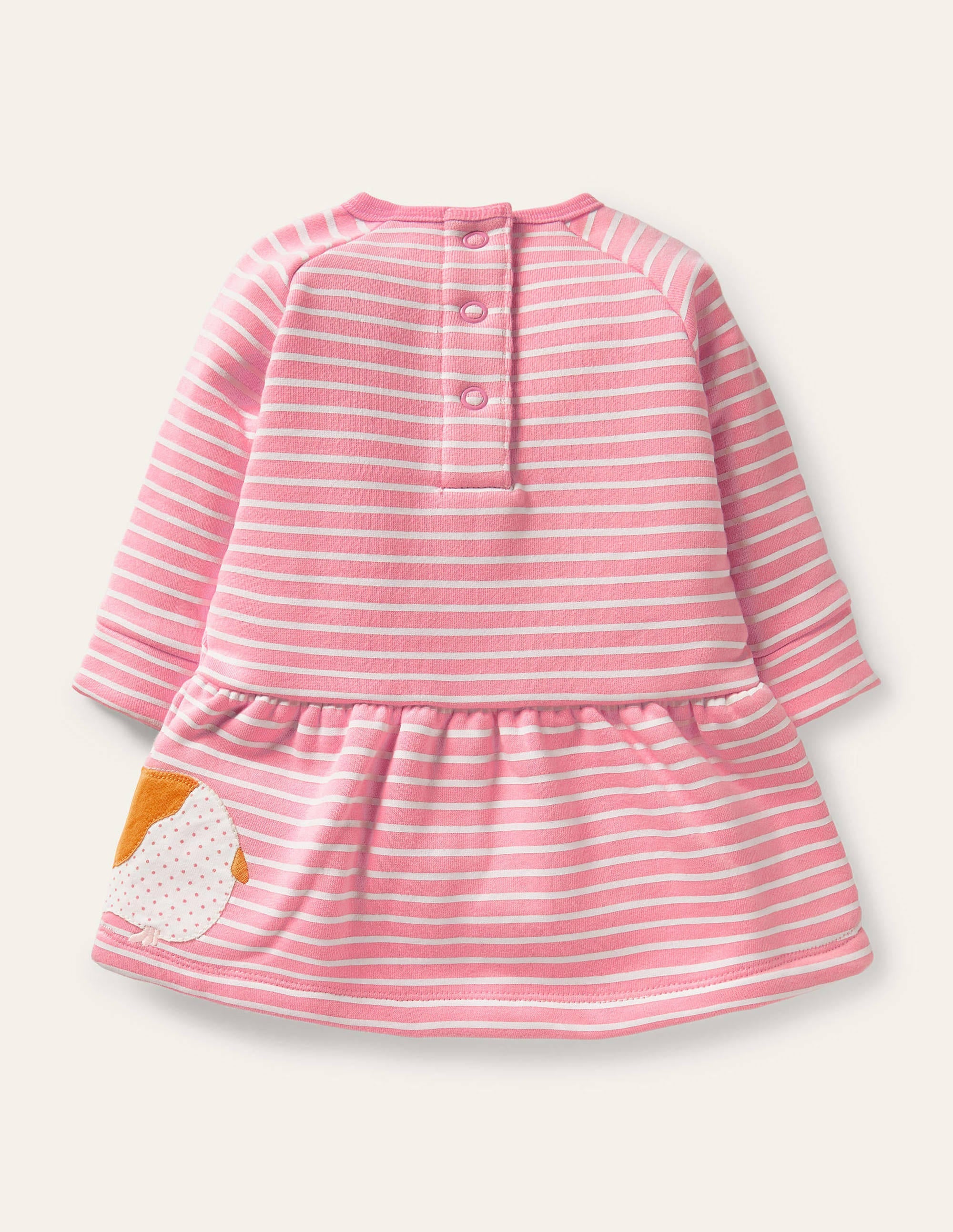 Cosy Sweatshirt Dress-Formica Pink/Ivory Guinea Pigs - Image 2