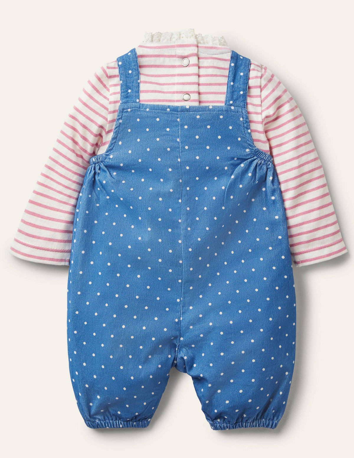 Cord Overalls Set-Elizabethan Blue Bunnies-2