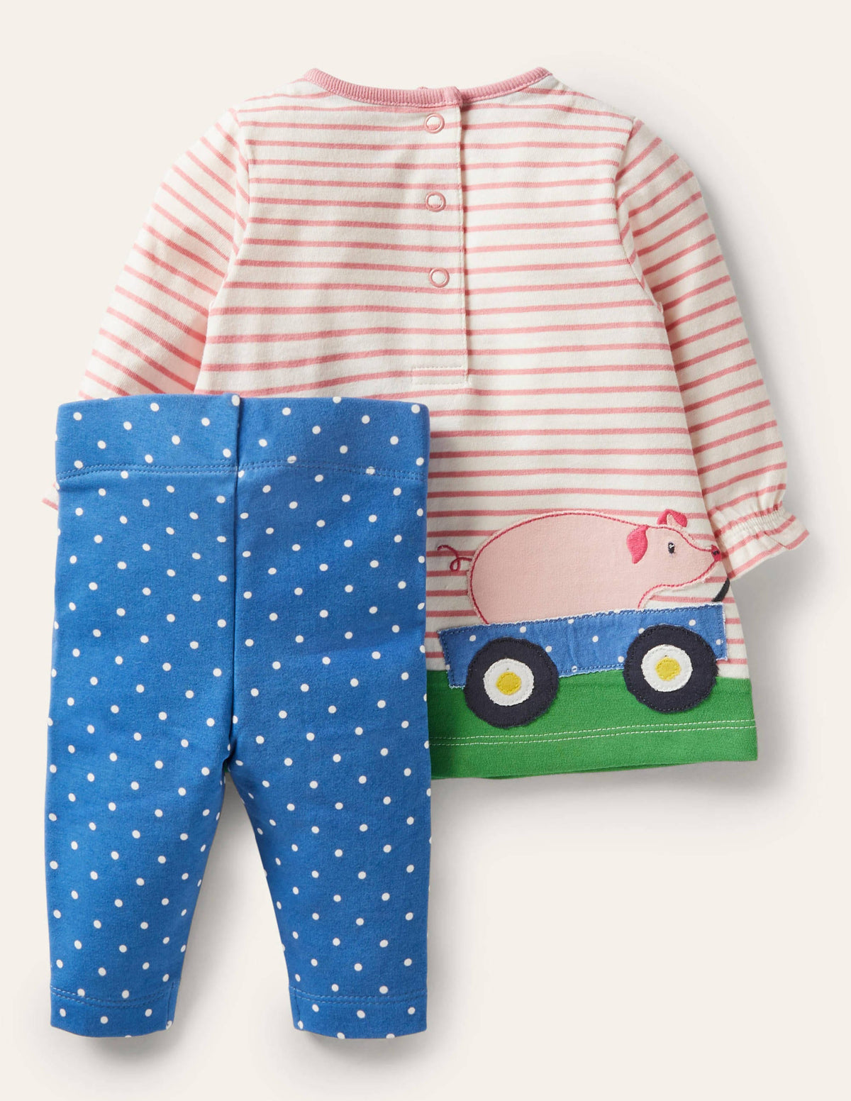 Big Appliqué Dress Set-Elizabethan Blue Farm-4