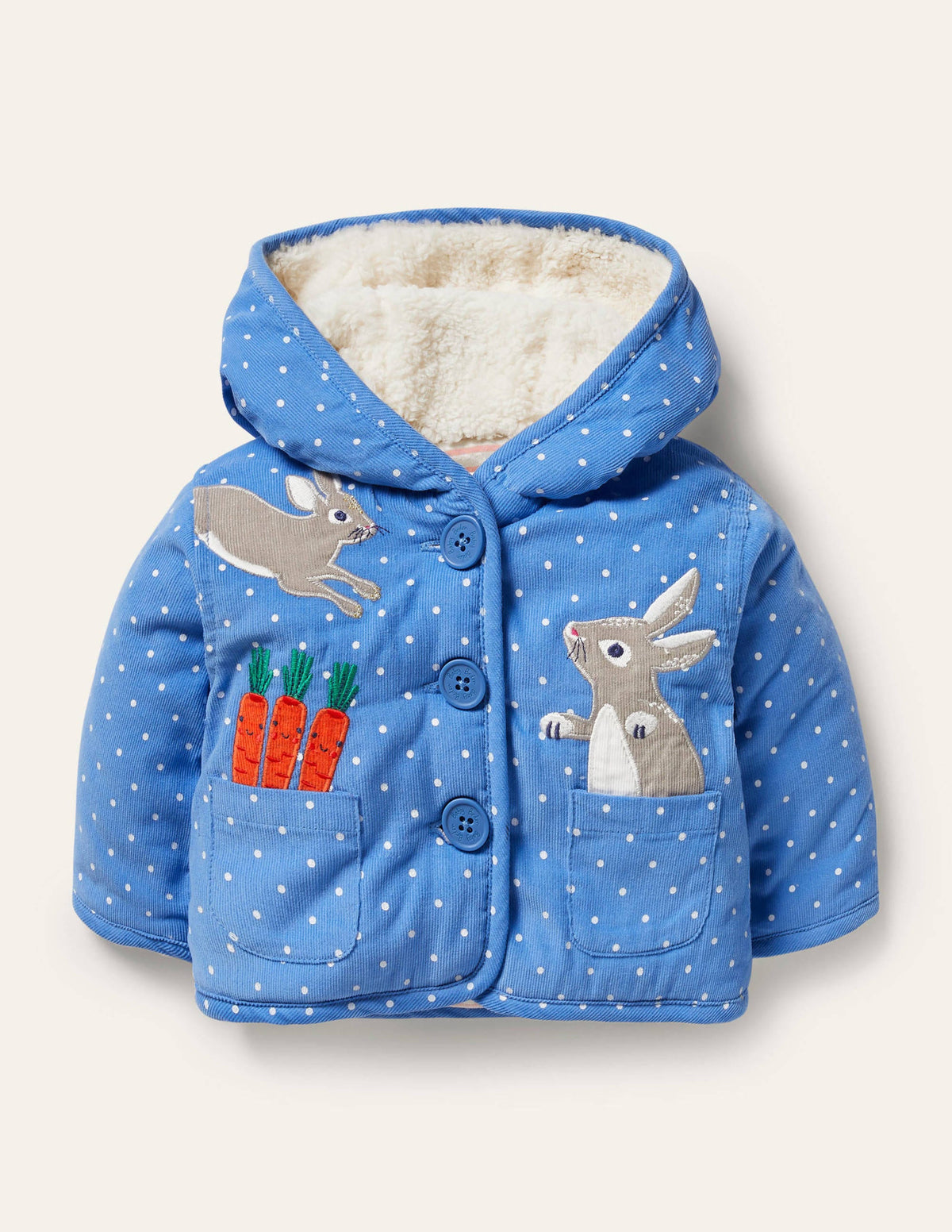 Cord Jacket-Elizabethan Blue Bunnies - Image 1