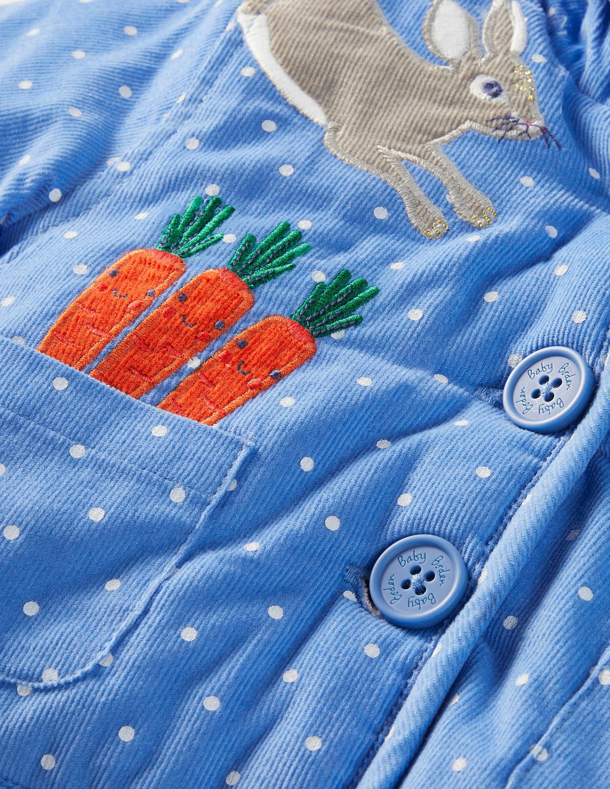 Cord Jacket-Elizabethan Blue Bunnies-3