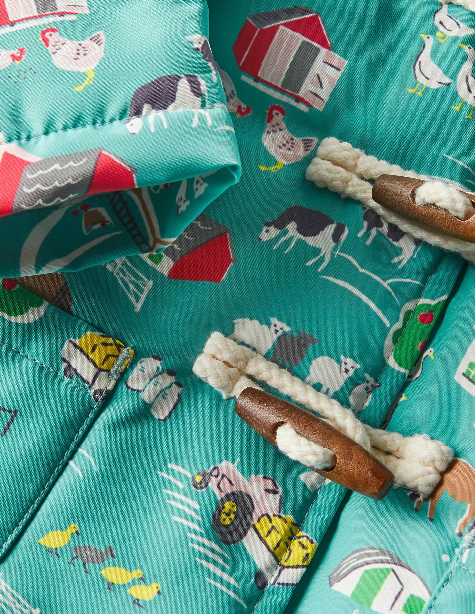 Water-resistant Coat-Brook Blue Farmyard-3