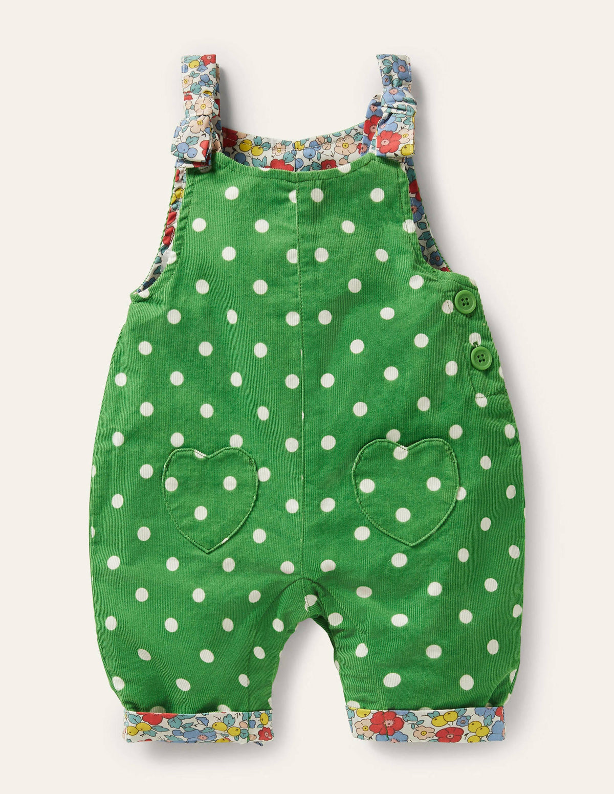 Cord Overalls-Iguana Green Pin Spot-1