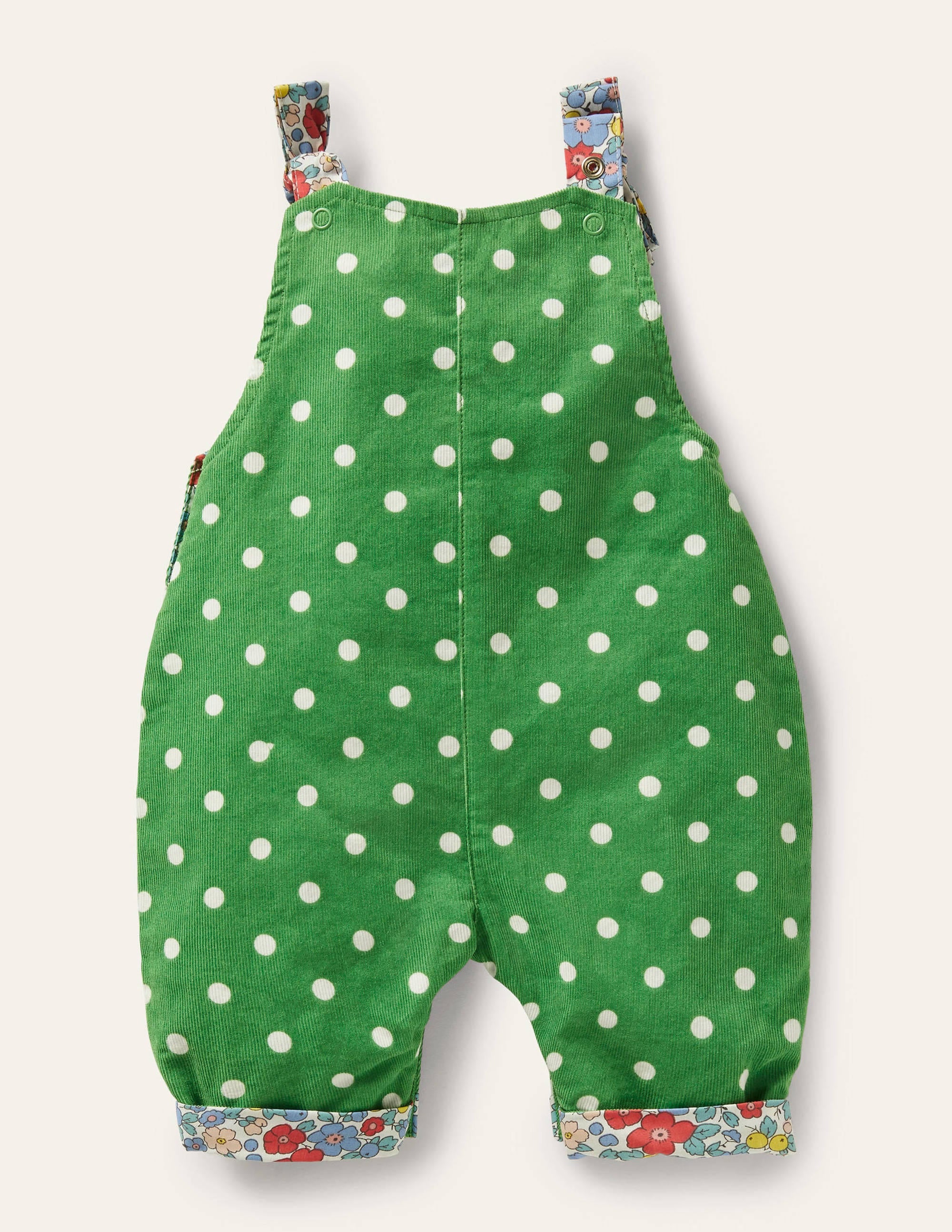Cord Overalls-Iguana Green Pin Spot - Image 2