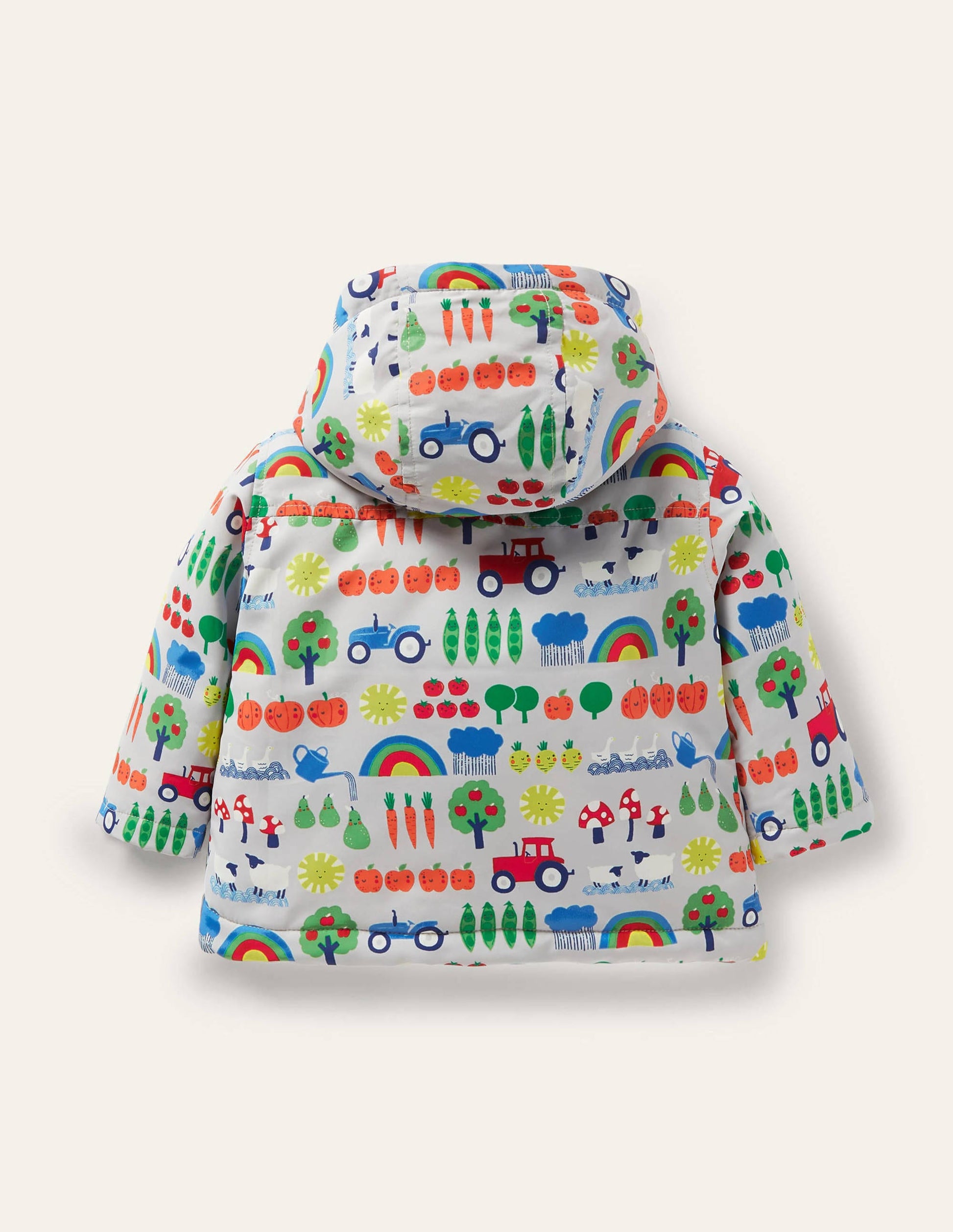Water Resistant Coat-Shale Grey Rainbow Farm-2