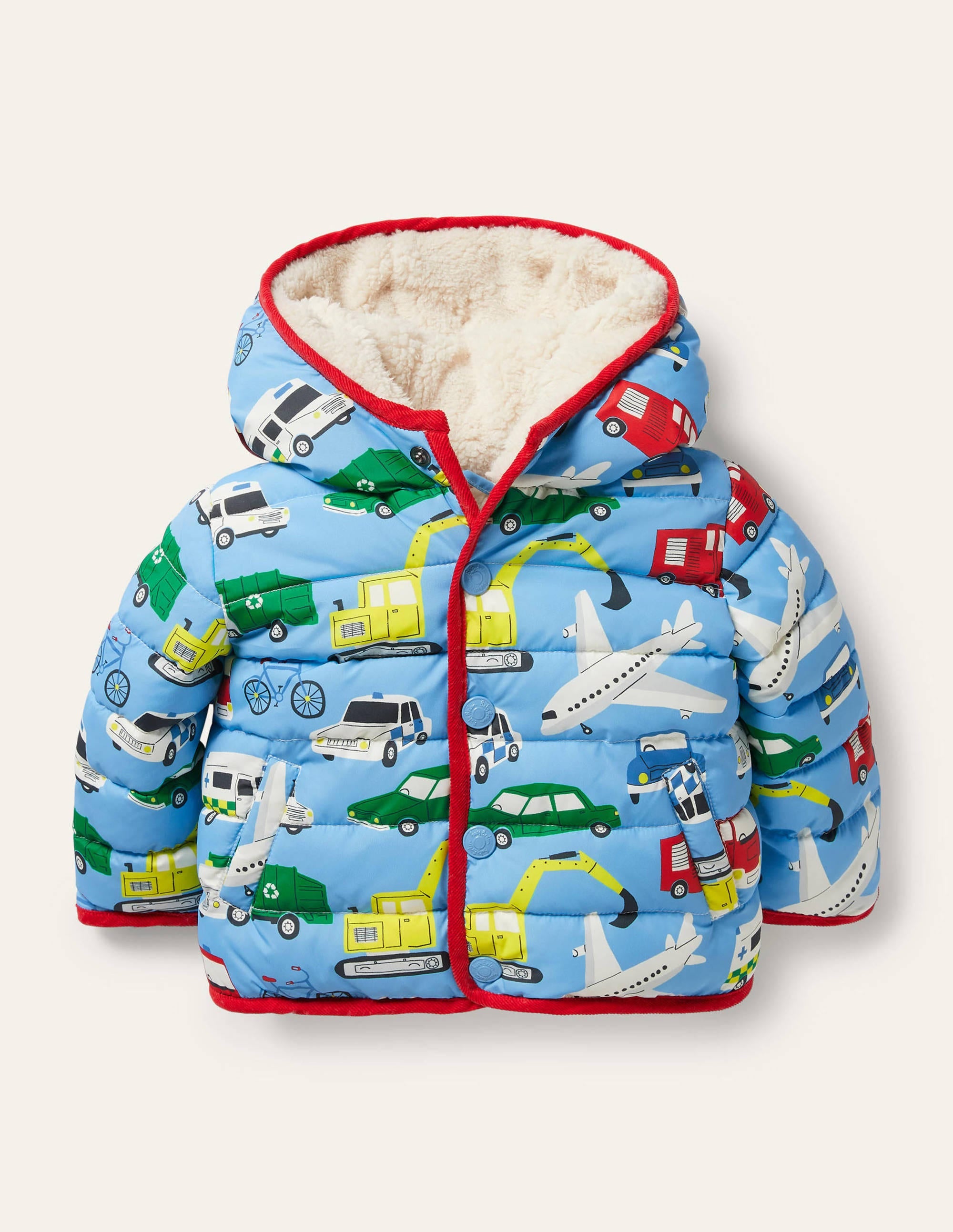 Padded Jacket-Surfboard Blue Things That Go - Image 1