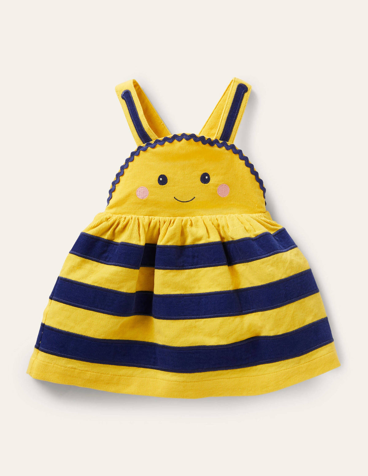 Novelty Cord Pinnie-Sweetcorn Yellow Bee - Image 1