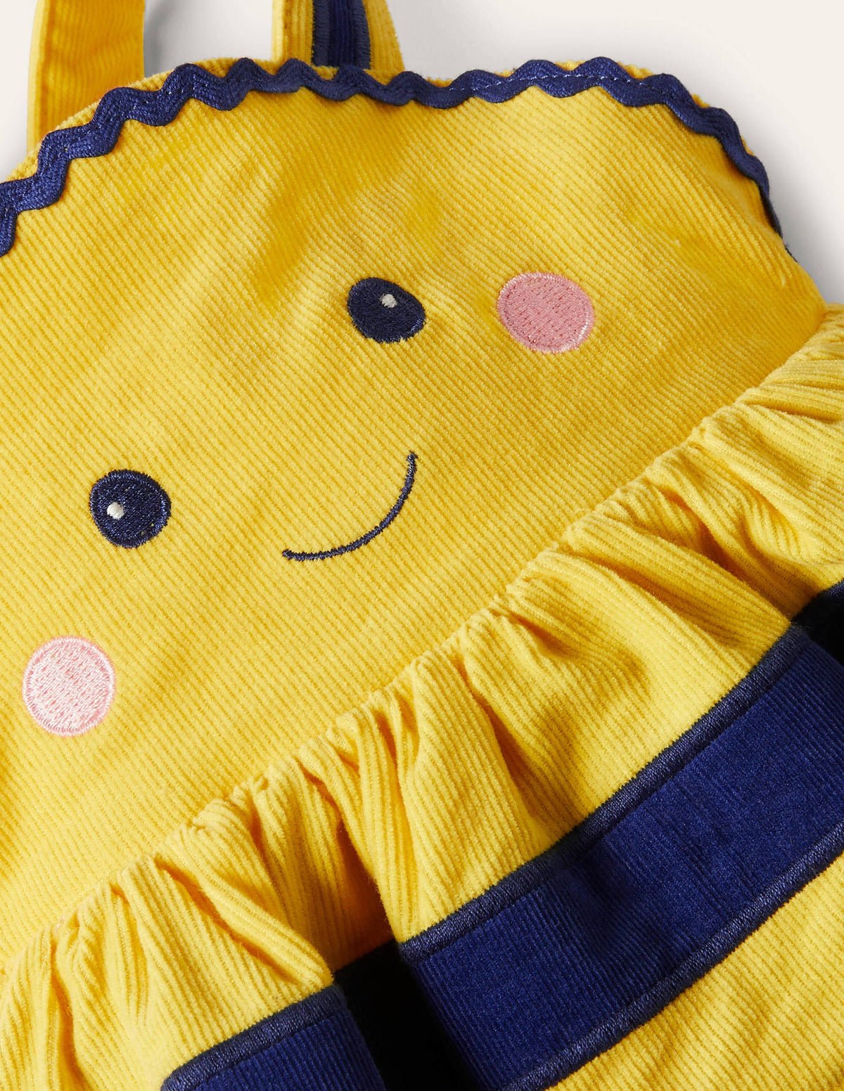 Novelty Cord Pinnie-Sweetcorn Yellow Bee-3