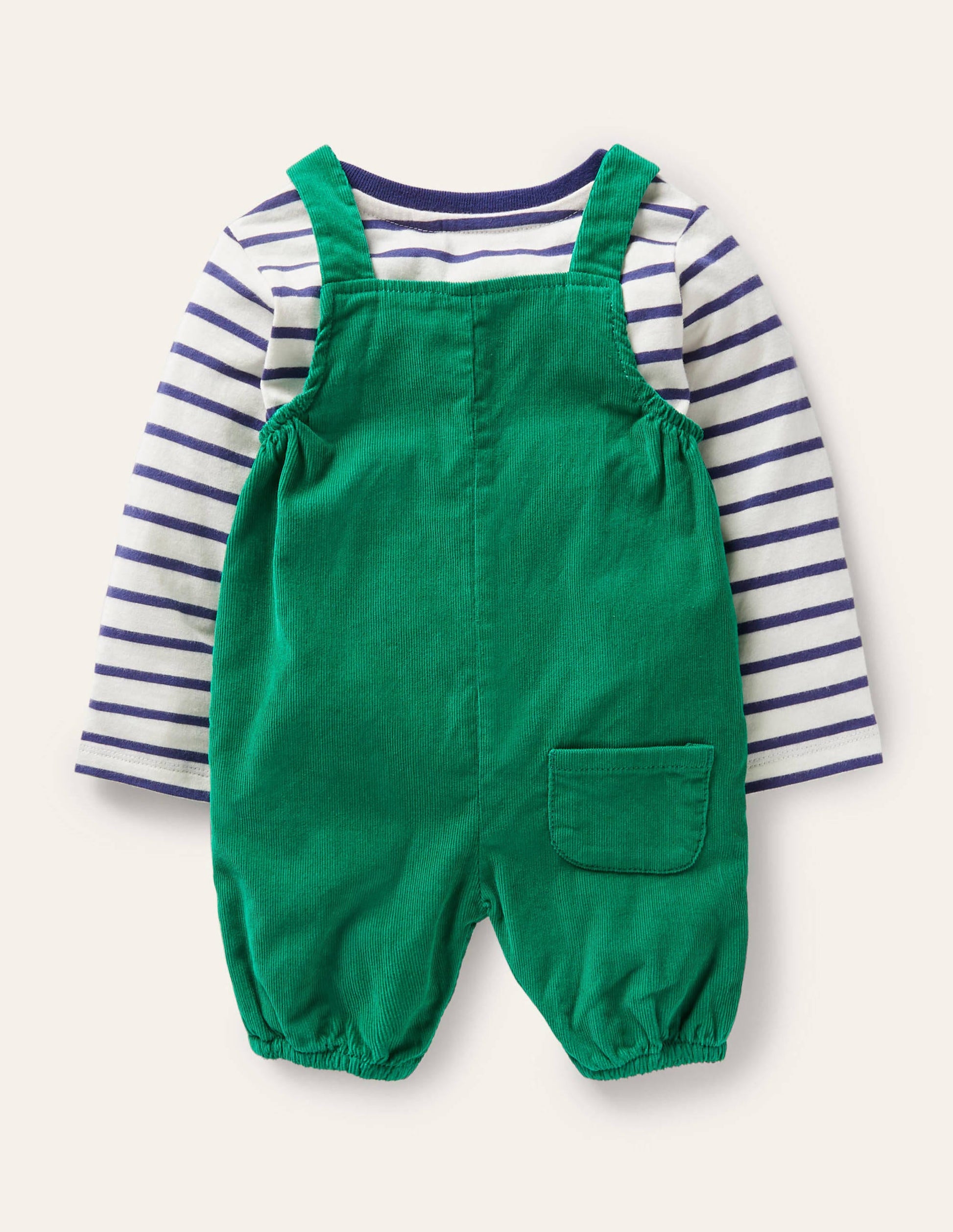 Fun Overalls Set-Highland Green Dino-2