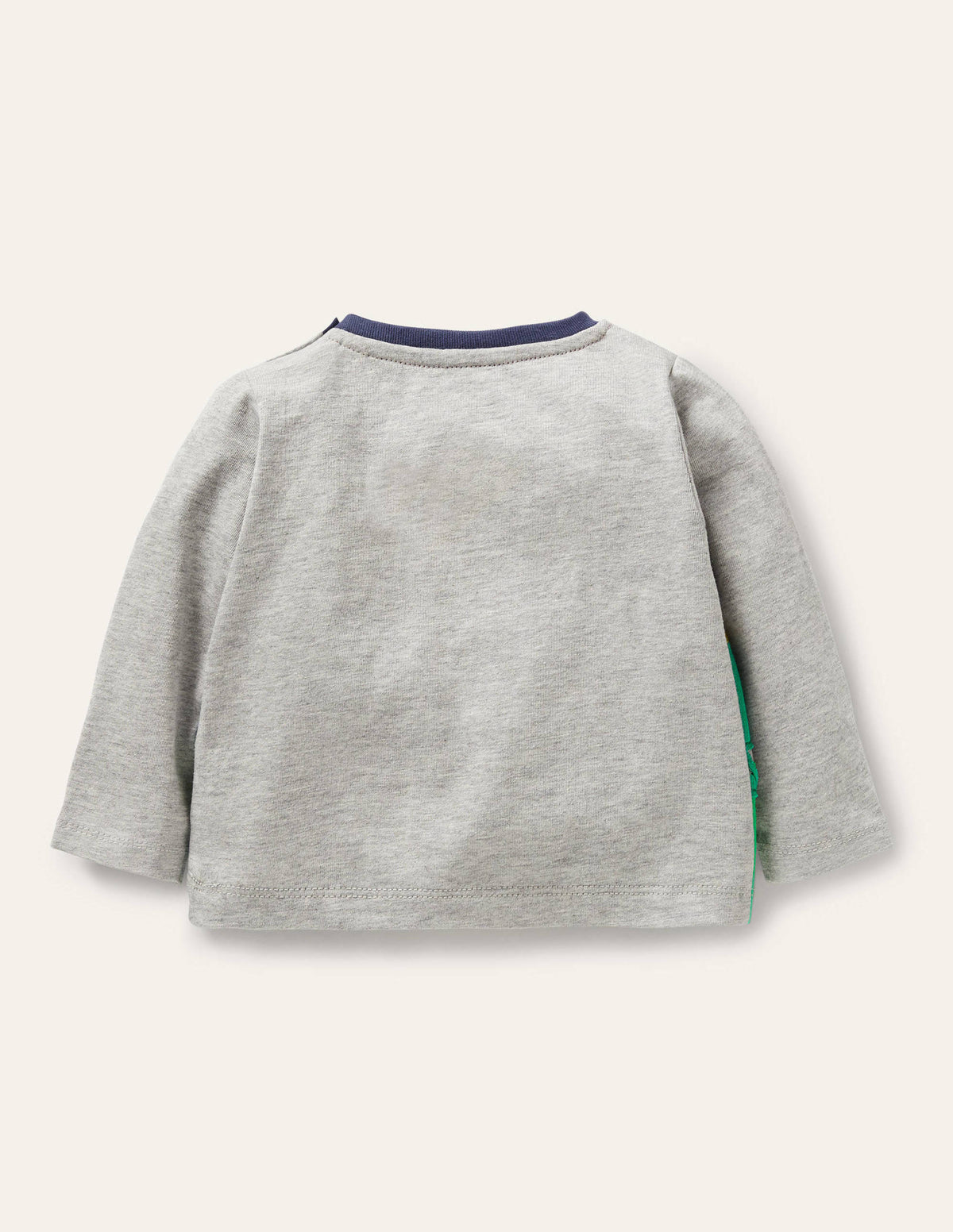 Scene Appliqué T-Shirt-Grey Marl Dino Scene-2