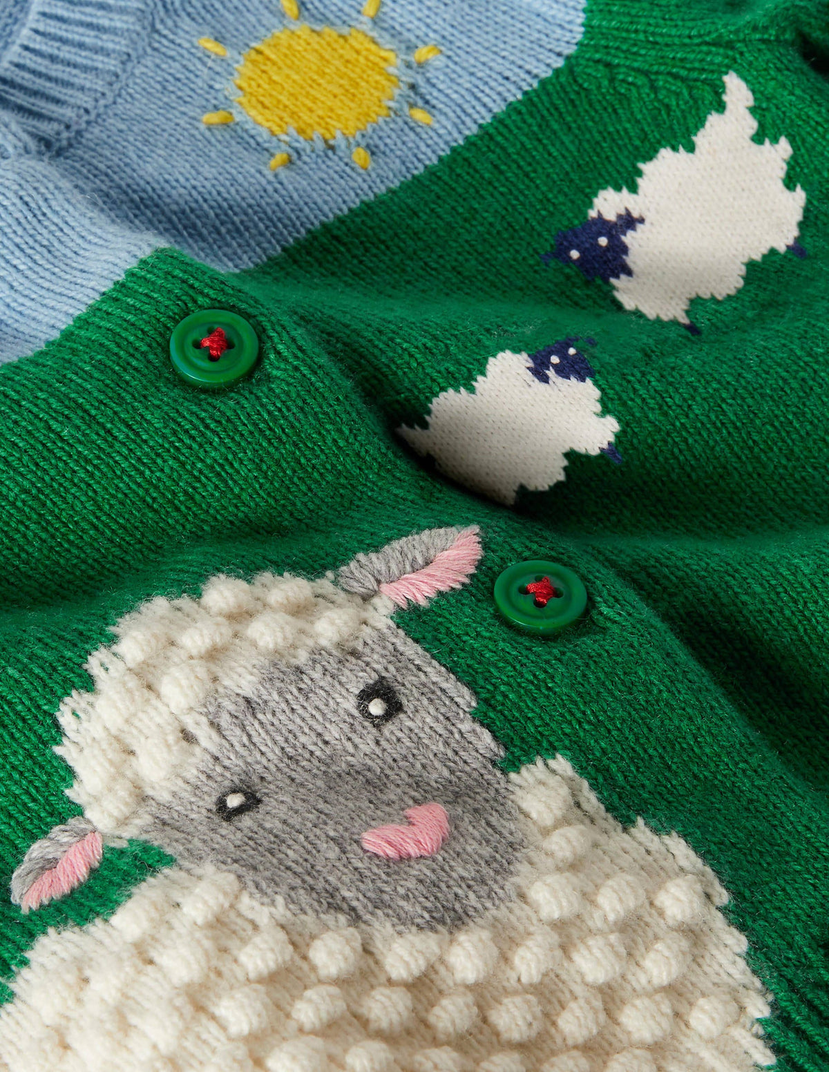 Fun Cardigan-Highland Green Sheep - Image 3